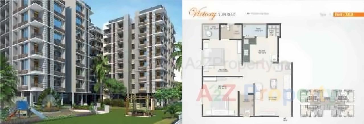 3D Elevation of real estate project Victory Sunrise located at Gota, Ahmedabad, Gujarat