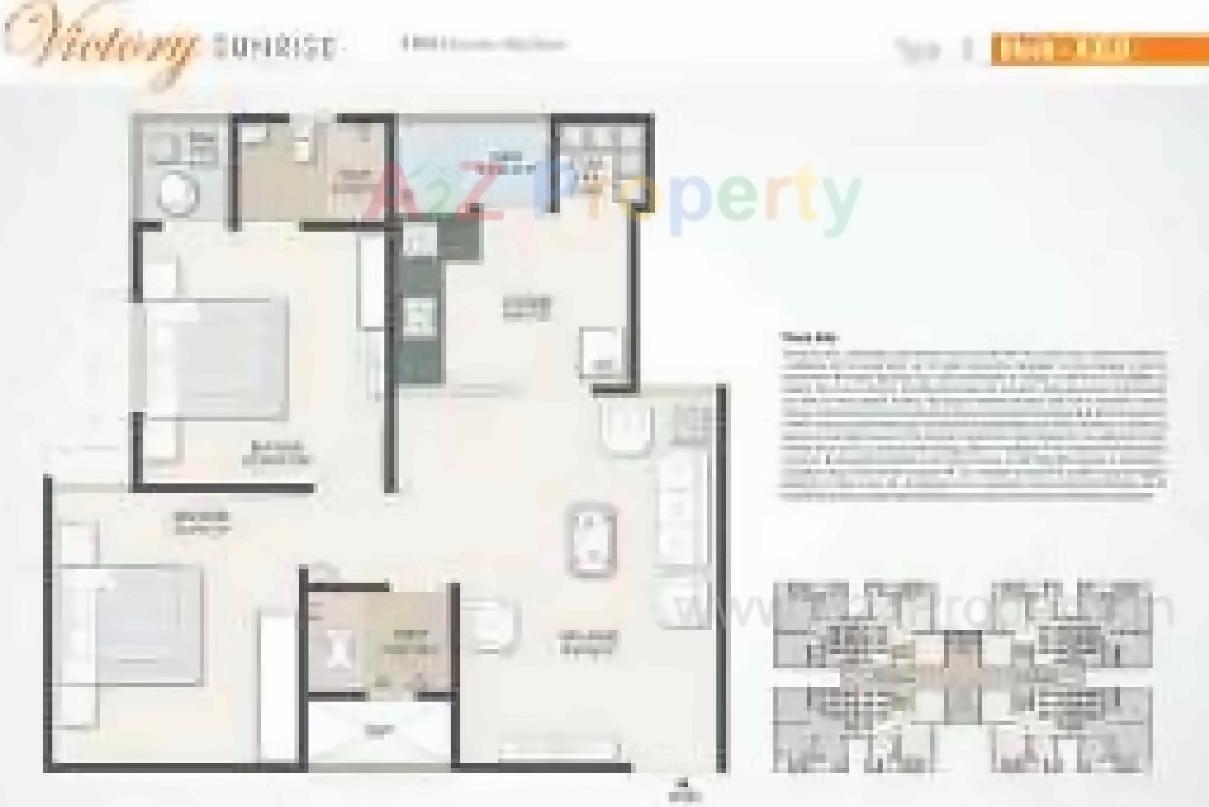 Layout of real estate project Victory Sunrise located at Gota, Ahmedabad, Gujarat