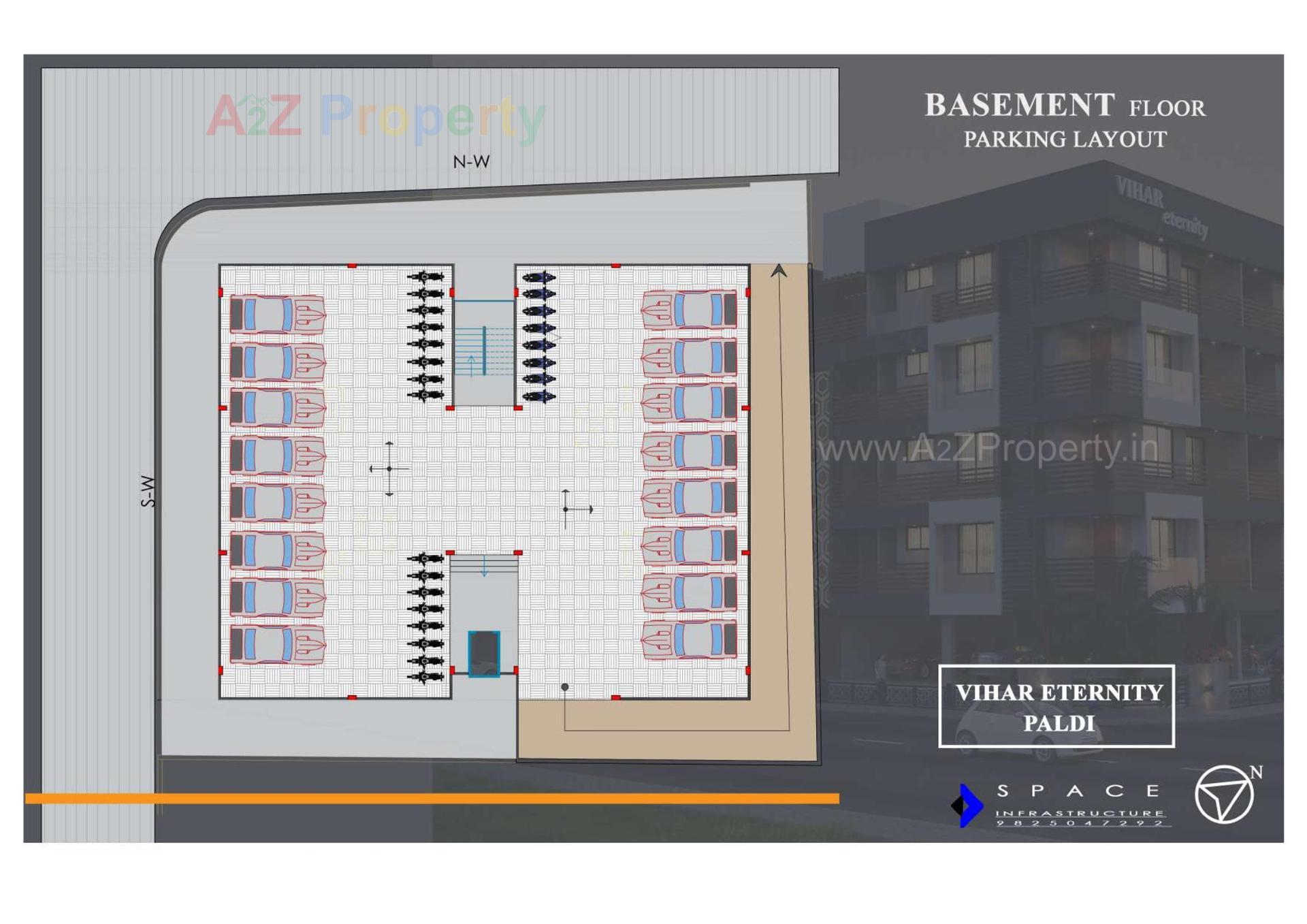 Layout of real estate project Vihar Eternity located at Ahmedabad, Ahmedabad, Gujarat