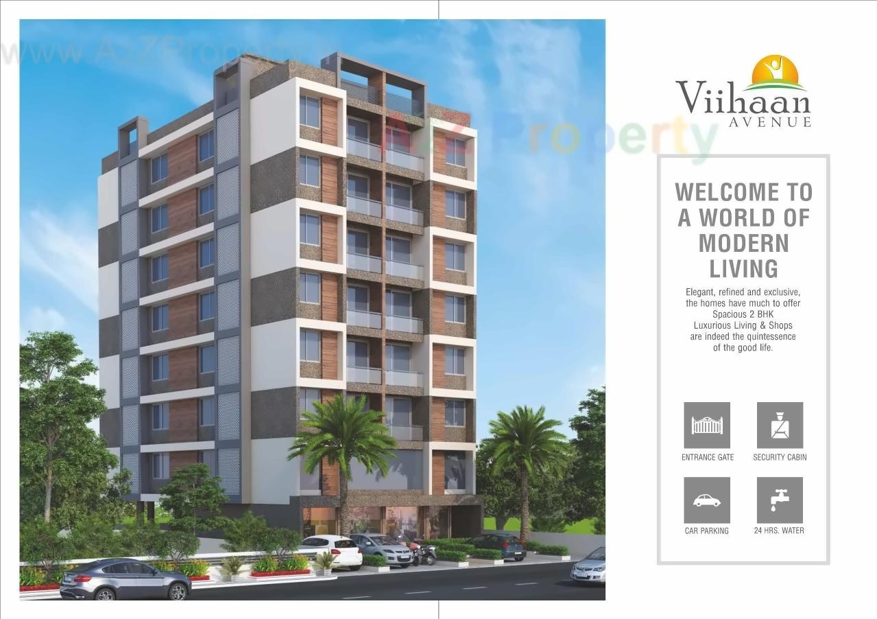 3D Elevation of real estate project Viihaan Avenue located at Chandkheda, Ahmedabad, Gujarat