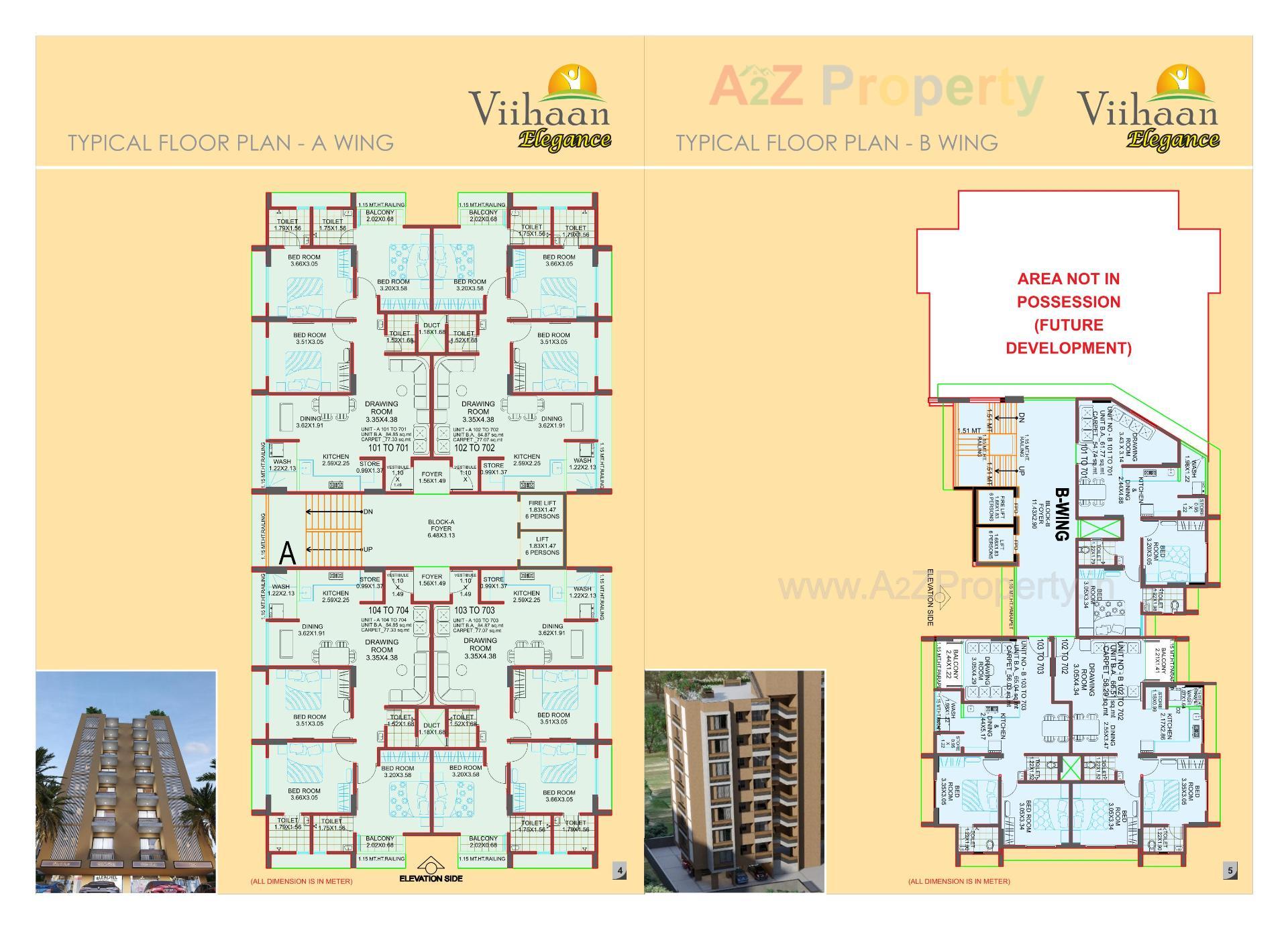 Layout of real estate project Viihaan Elegance located at Ahmedabad, Ahmedabad, Gujarat