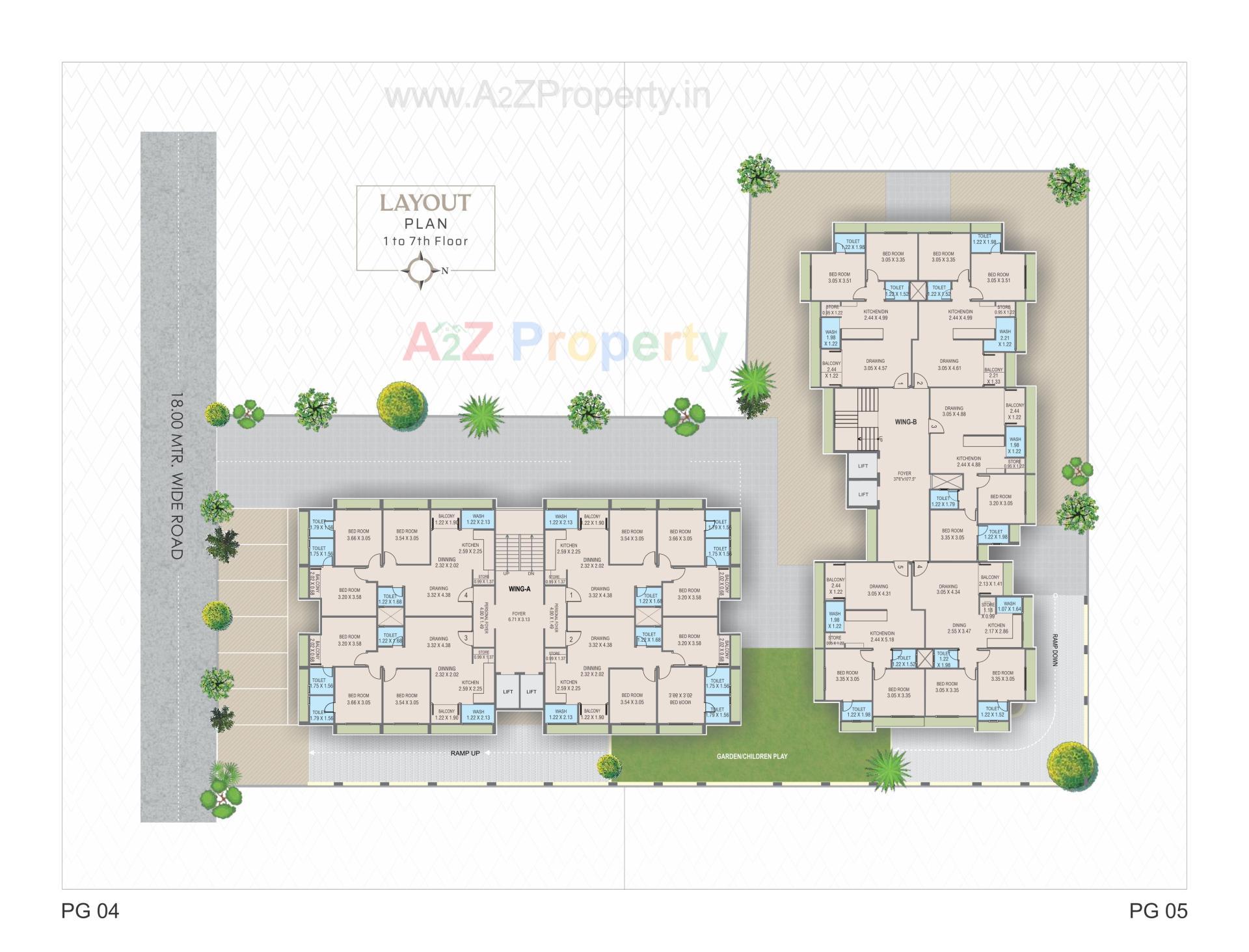 Layout of real estate project Viihaan Elegance located at Ahmedabad, Ahmedabad, Gujarat