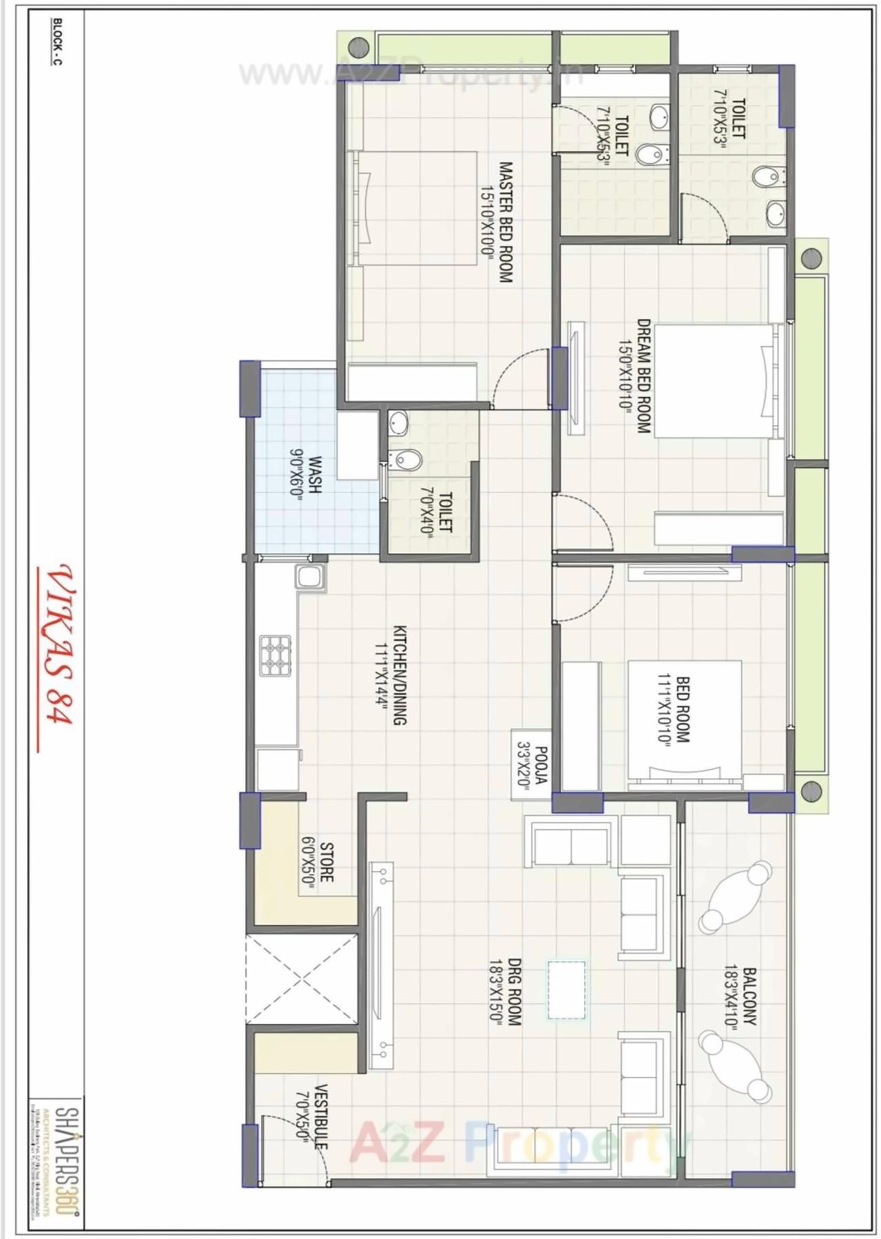 Layout of real estate project Vikas located at Muthiya, Ahmedabad, Gujarat