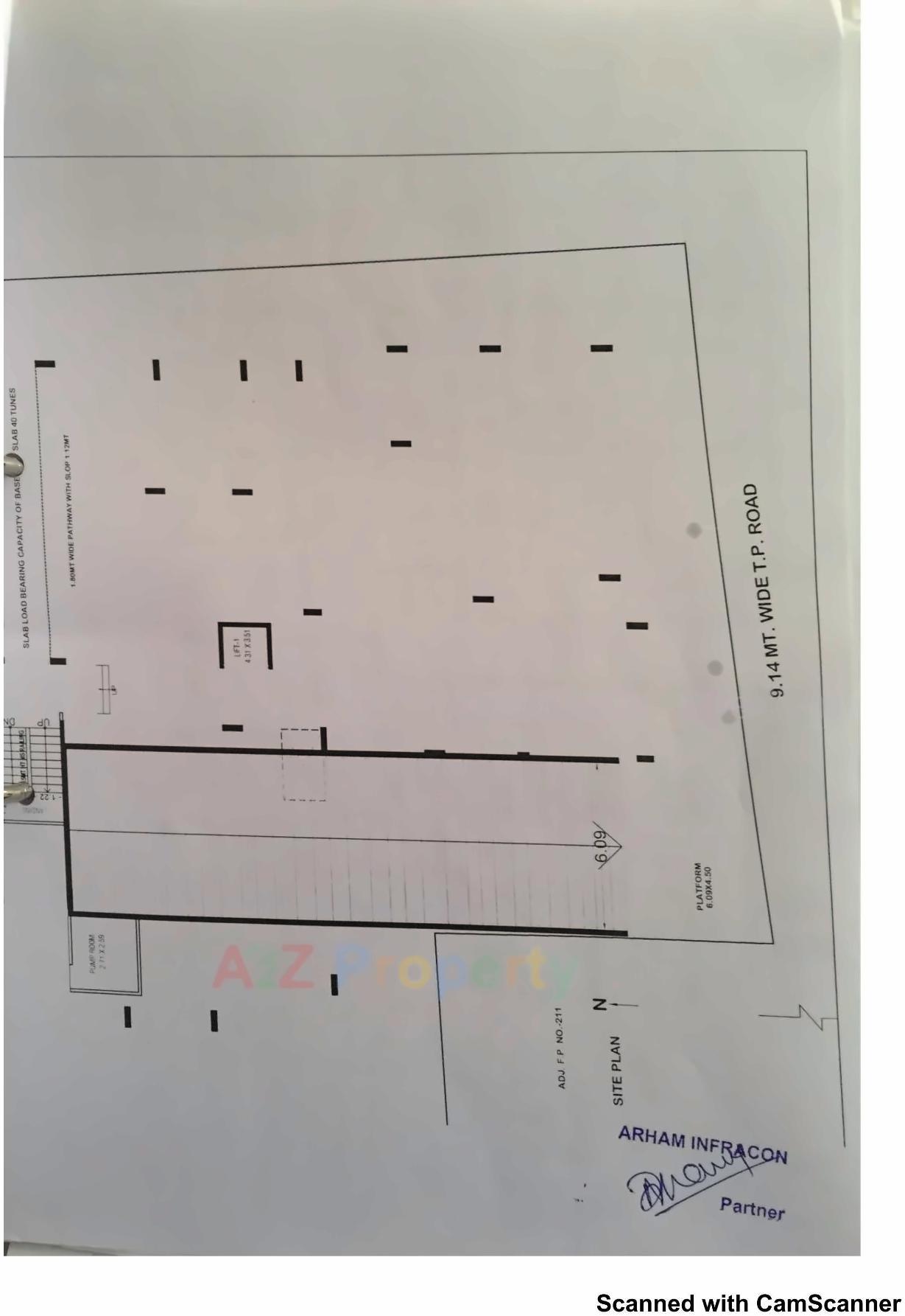 Layout of real estate project Vimla Residency located at Paldi, Ahmedabad, Gujarat