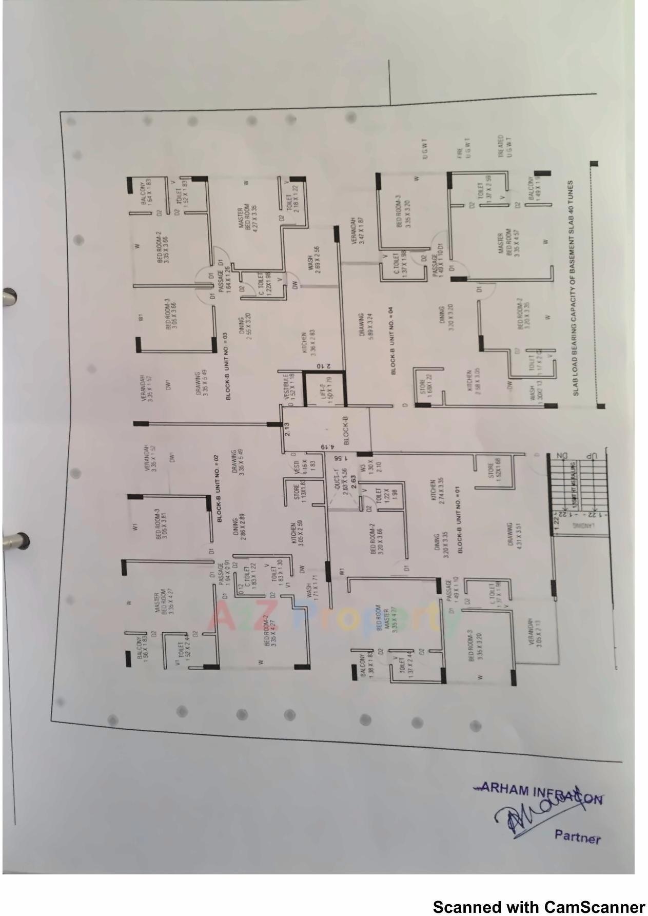 Layout of real estate project Vimla Residency located at Paldi, Ahmedabad, Gujarat