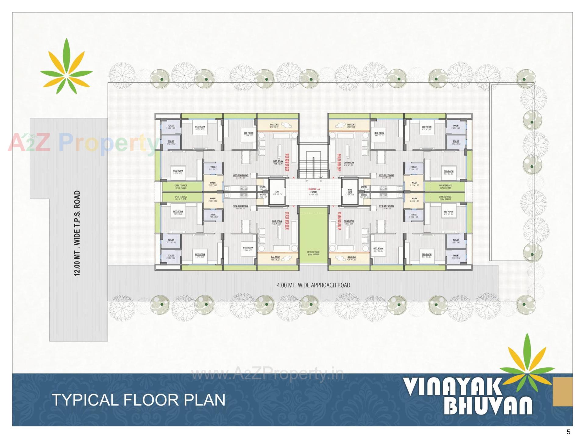 Layout of real estate project Vinayak Bhuvan located at Nikol, Ahmedabad, Gujarat