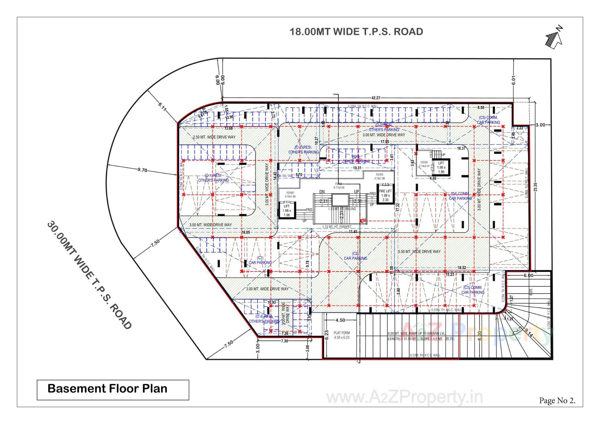 Layout of real estate project Vinayak Elysium located at Thaltej, Ahmedabad, Gujarat