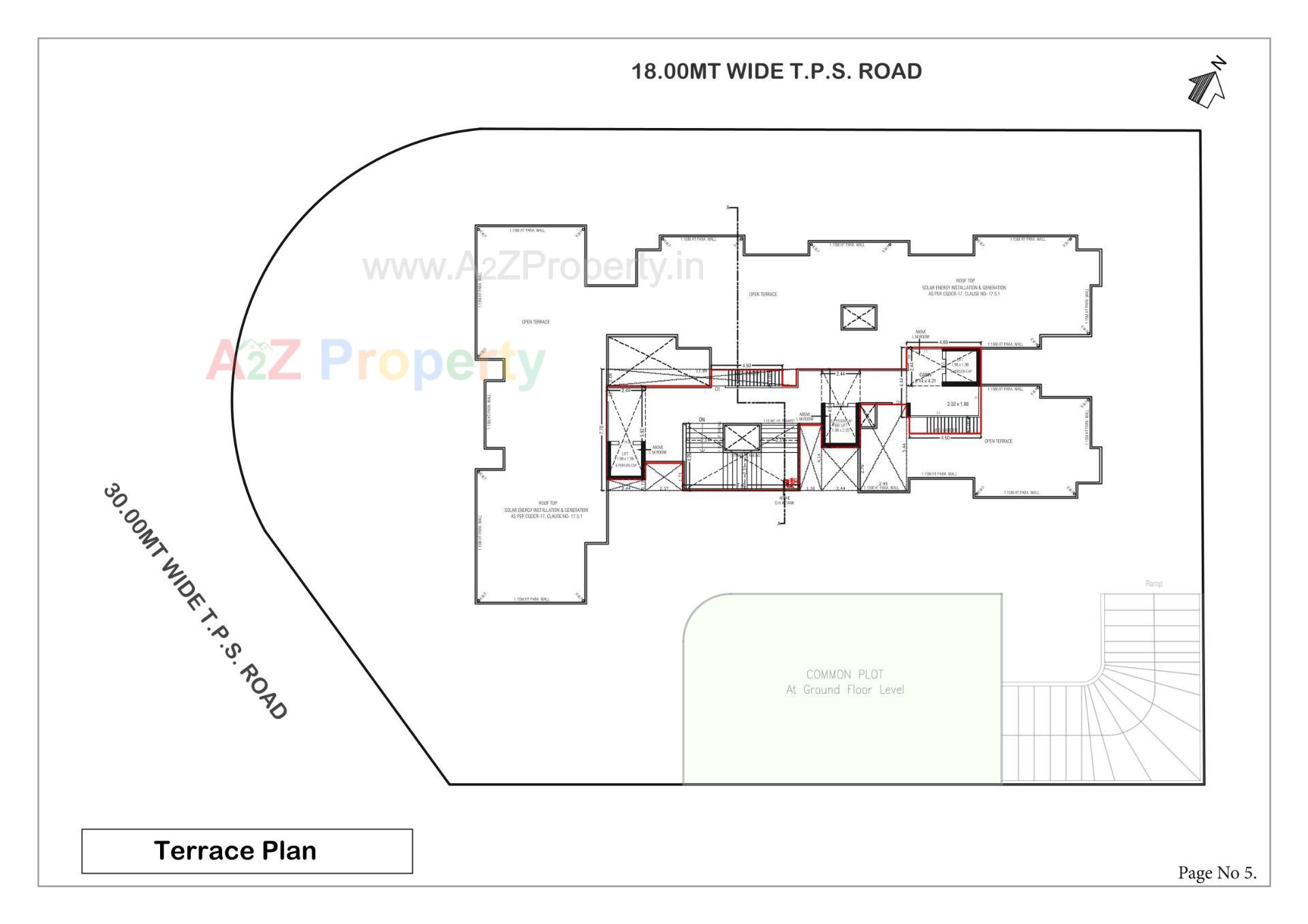 Layout of real estate project Vinayak Elysium located at Thaltej, Ahmedabad, Gujarat