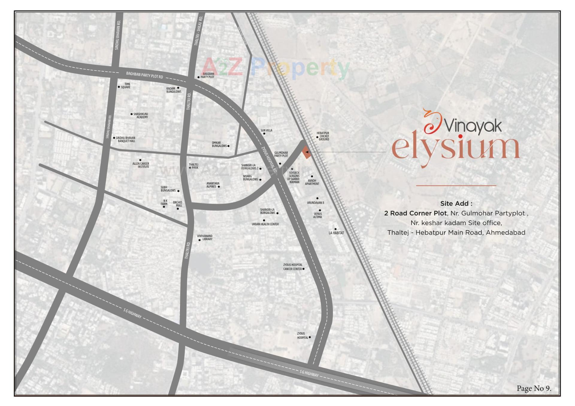  of real estate project Vinayak Elysium located at Thaltej, Ahmedabad, Gujarat