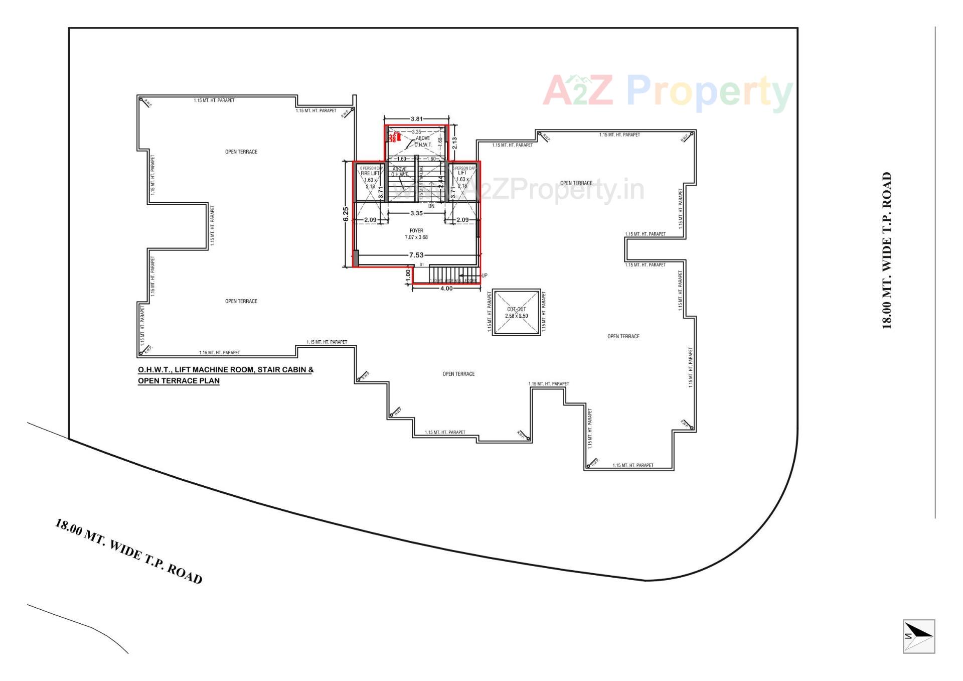 Layout of real estate project Vinayak Embassy located at Shilaj, Ahmedabad, Gujarat