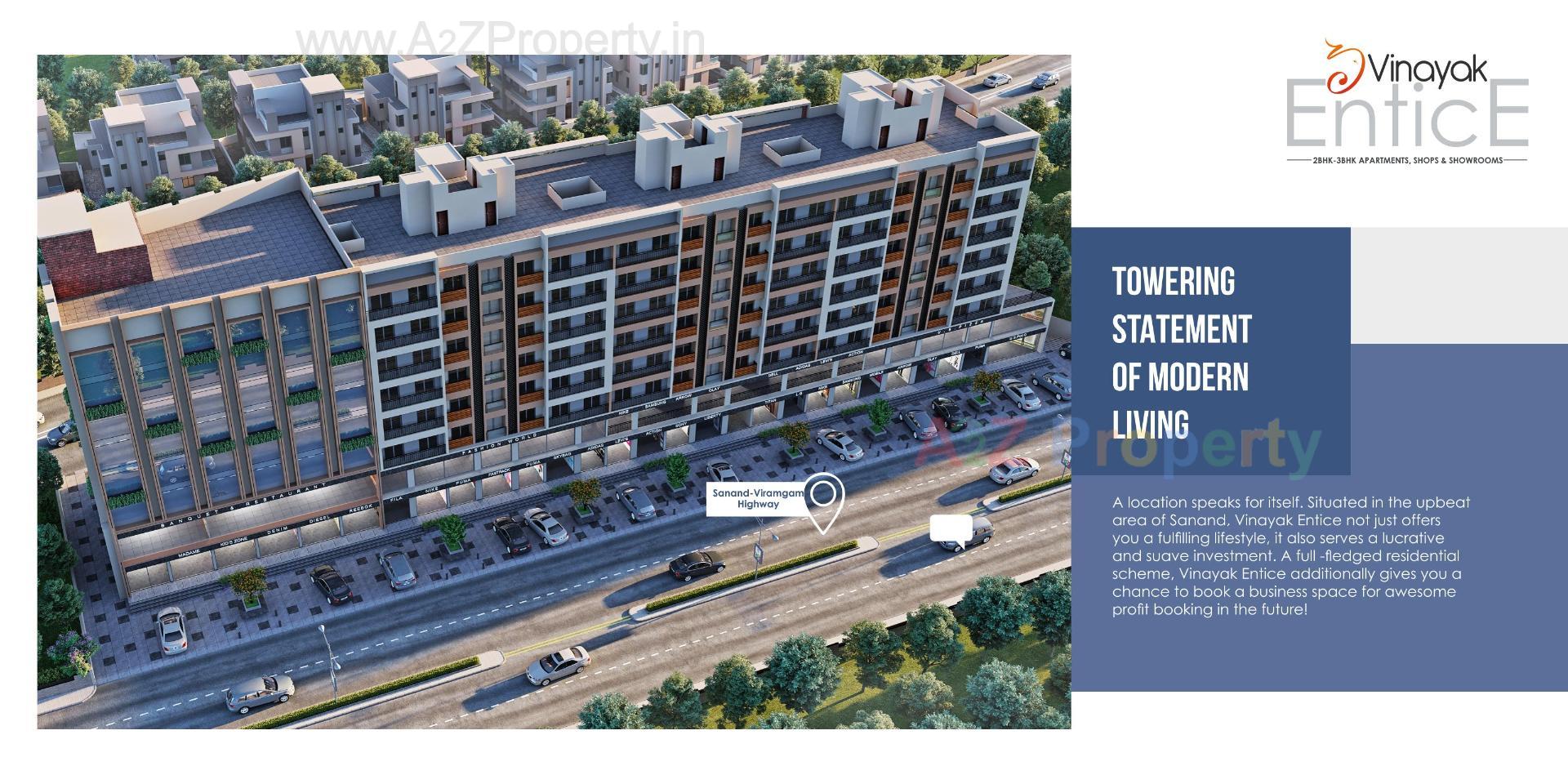 3D Elevation of real estate project Vinayak Entice located at Ahmedabad, Ahmedabad, Gujarat