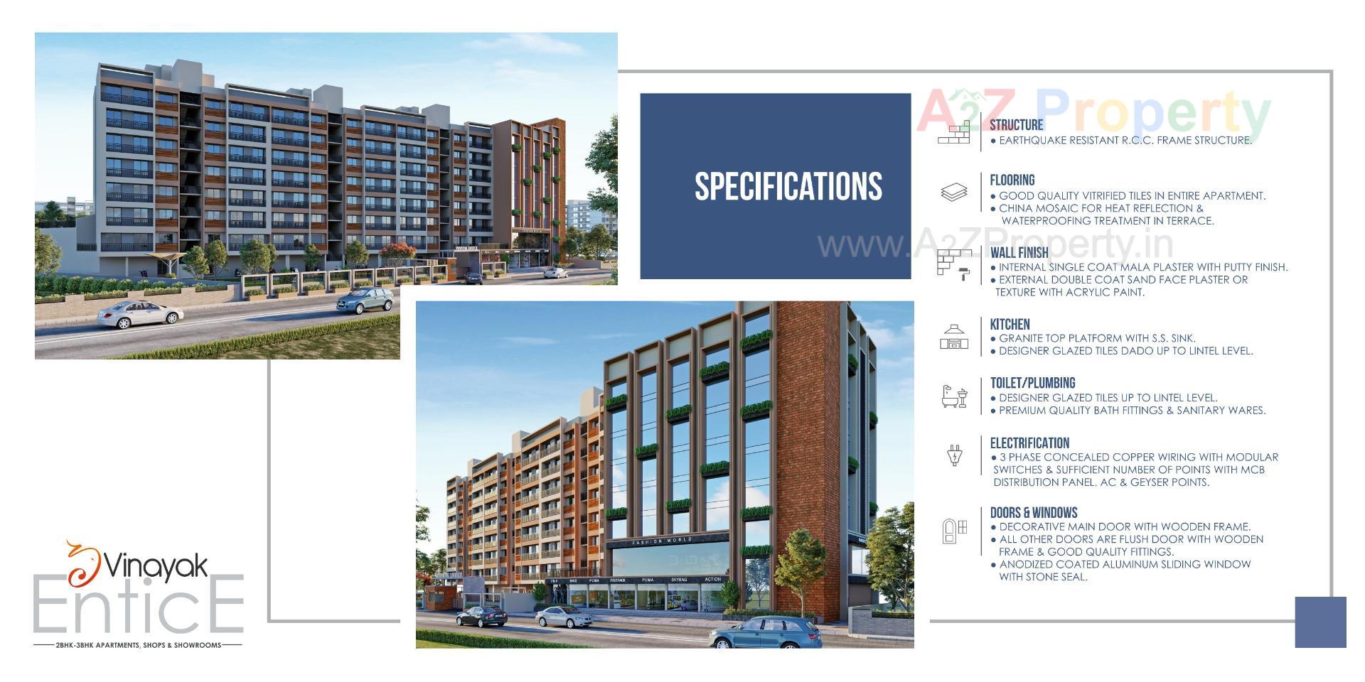 3D Elevation of real estate project Vinayak Entice located at Ahmedabad, Ahmedabad, Gujarat