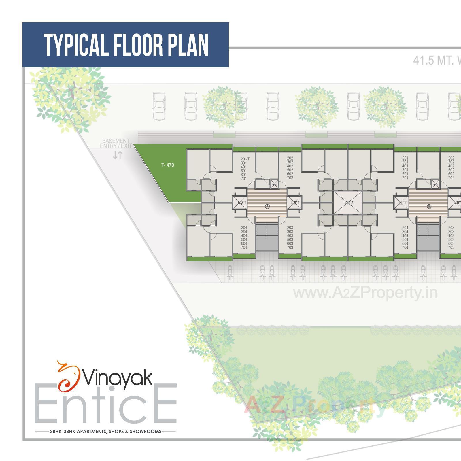 Layout of real estate project Vinayak Entice located at Ahmedabad, Ahmedabad, Gujarat