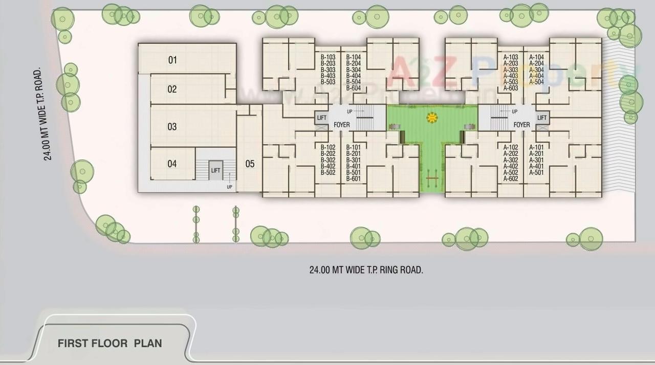 Layout of real estate project Vinayak Exotica located at Sanand, Ahmedabad, Gujarat