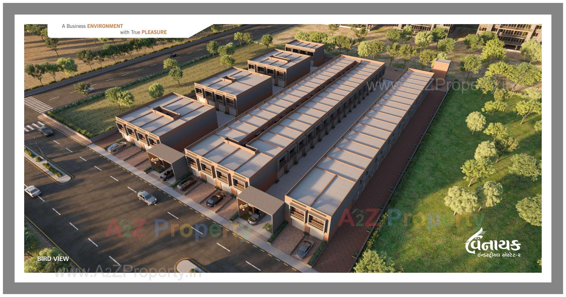 3D Elevation of real estate project Vinayak Industrial Estate located at Kathwada, Ahmedabad, Gujarat