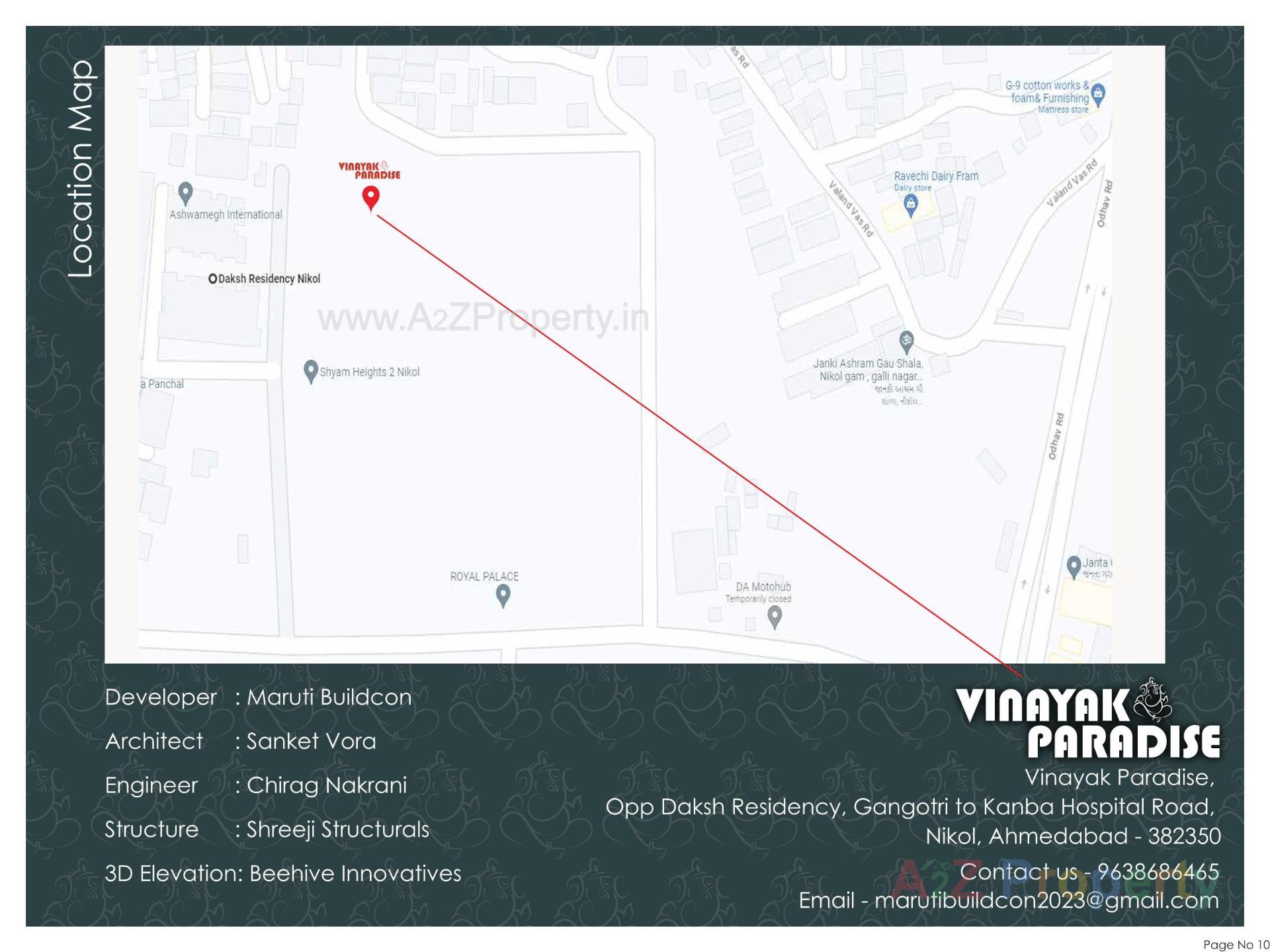  of real estate project Vinayak Paradise located at Nikol, Ahmedabad, Gujarat