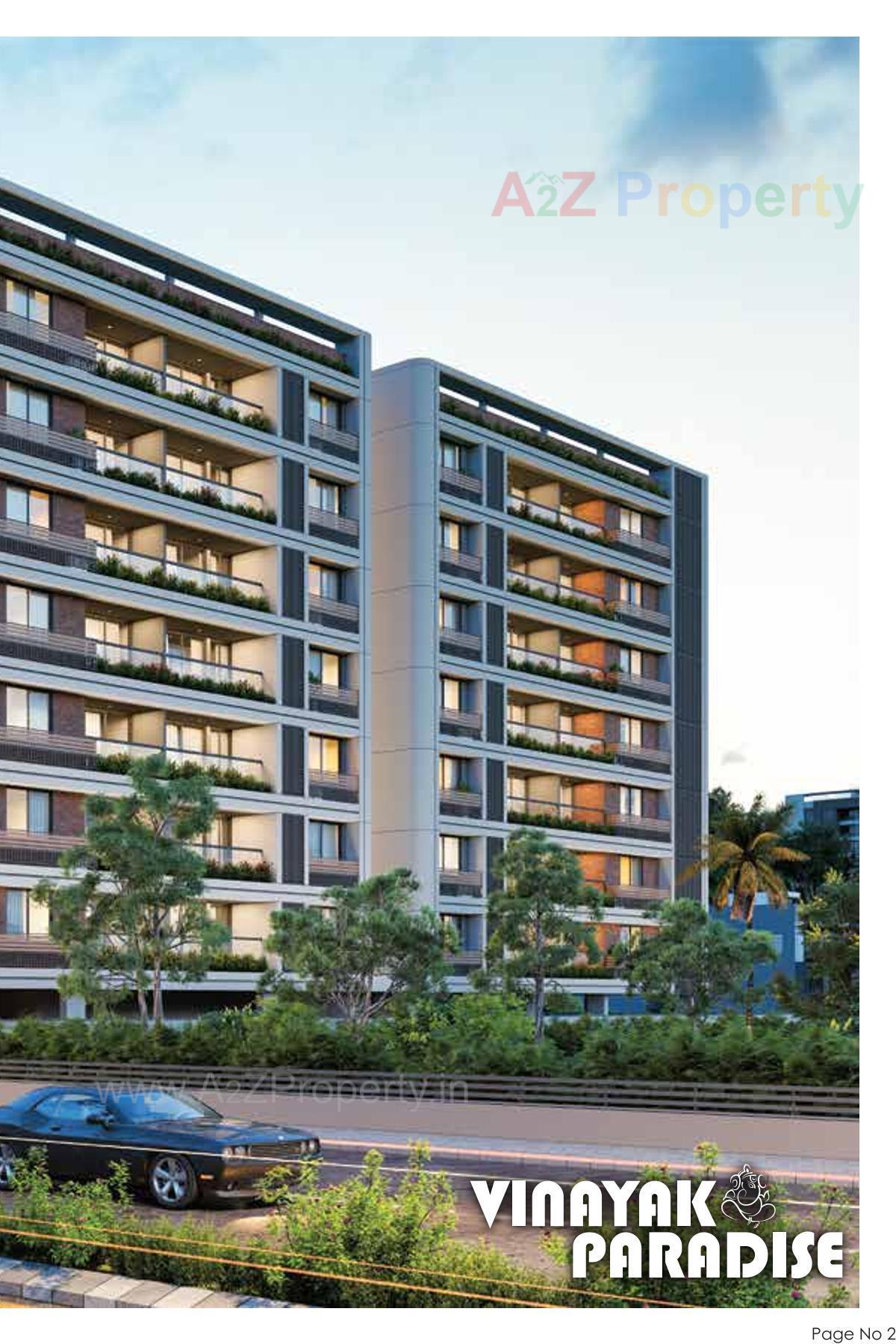 3D Elevation of real estate project Vinayak Paradise located at Nikol, Ahmedabad, Gujarat