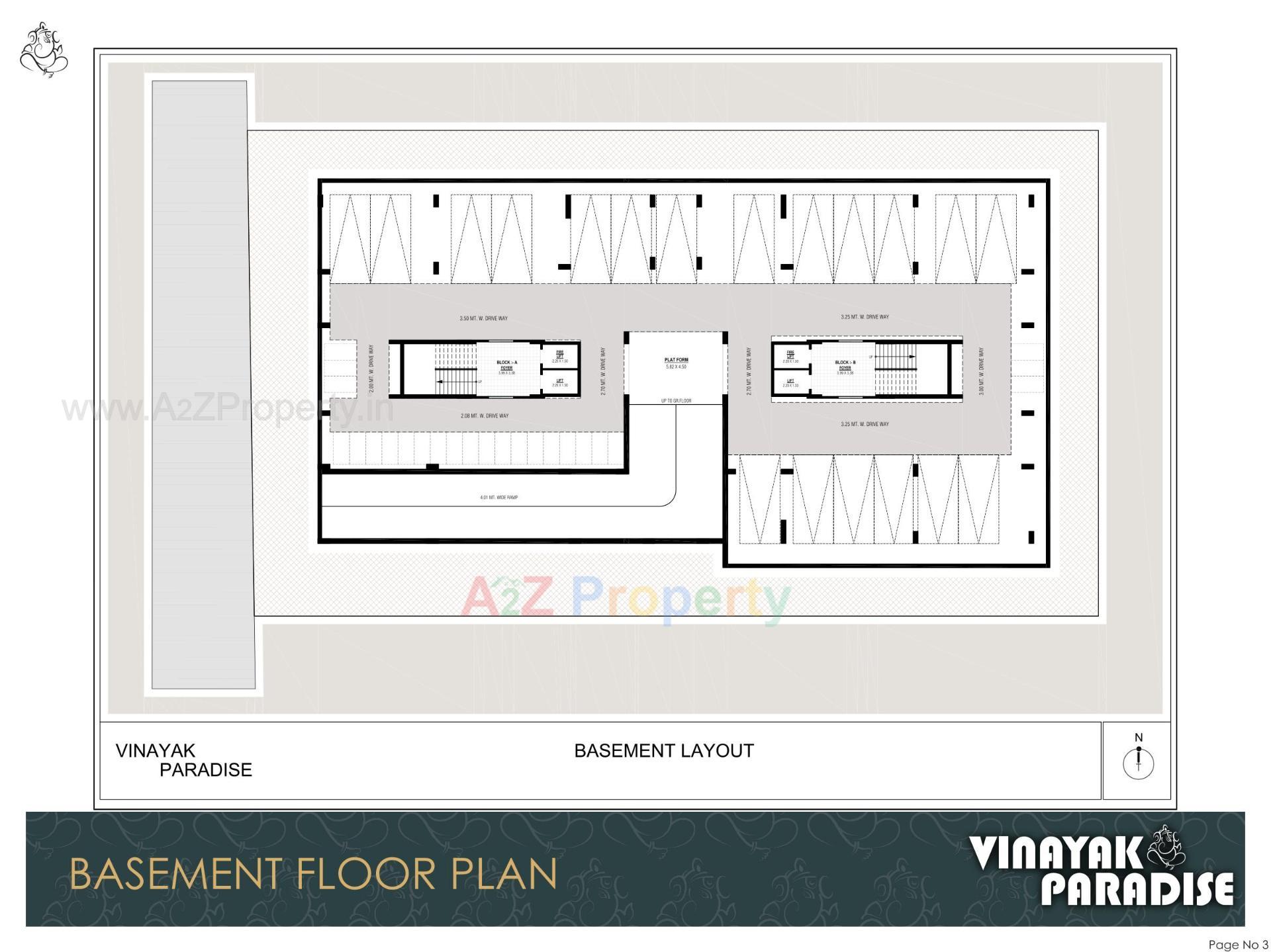 Layout of real estate project Vinayak Paradise located at Nikol, Ahmedabad, Gujarat