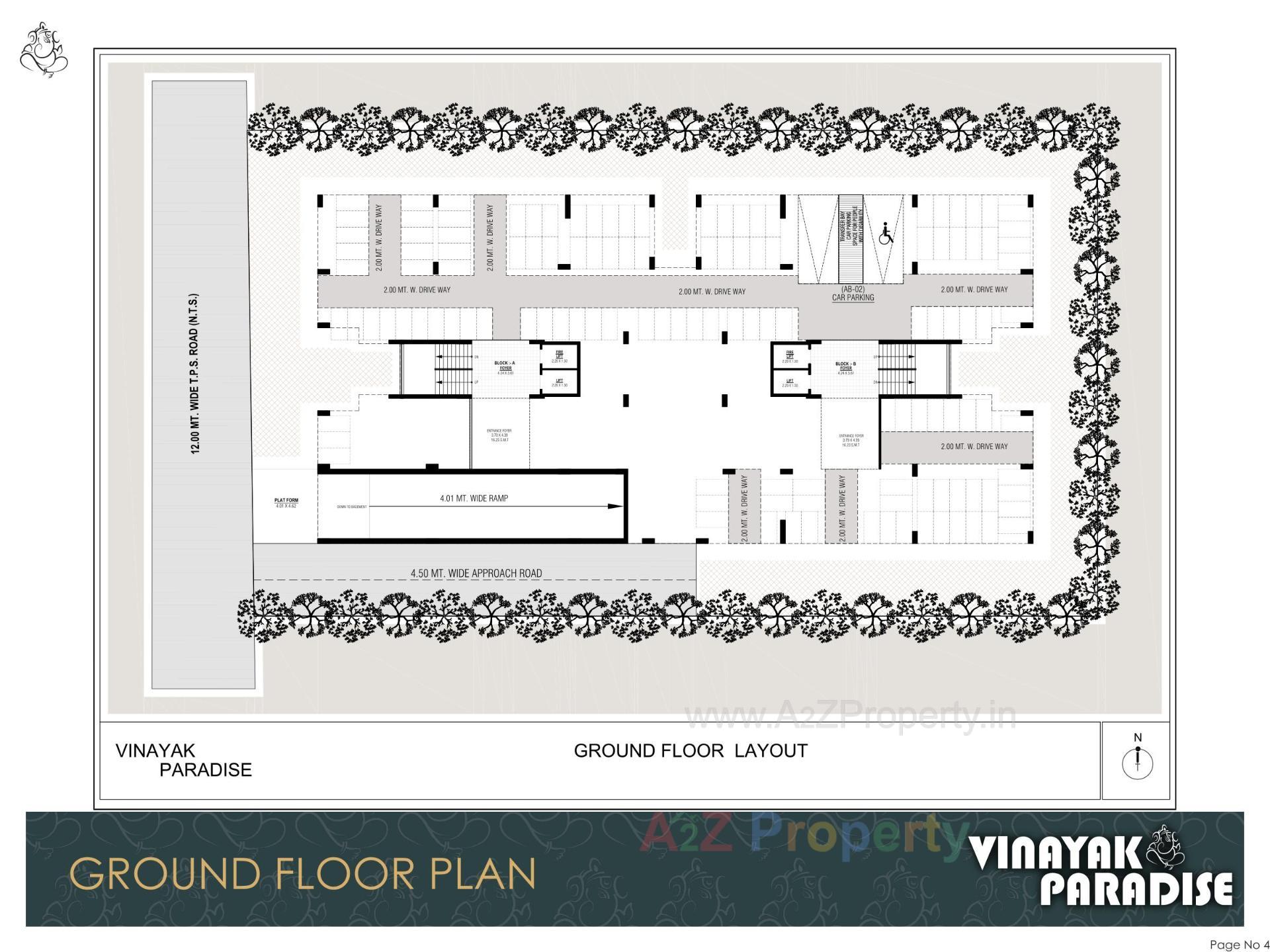 Layout of real estate project Vinayak Paradise located at Nikol, Ahmedabad, Gujarat