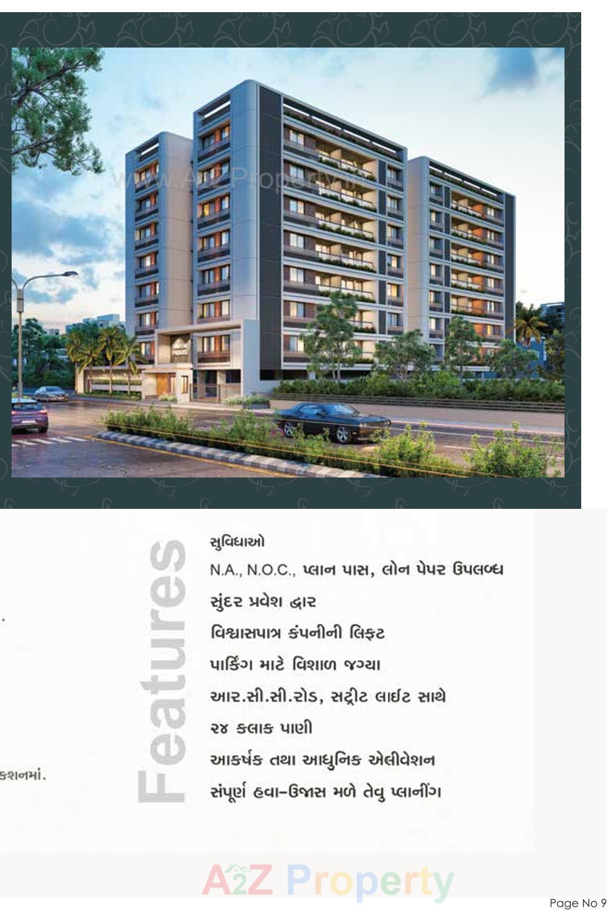 3D Elevation of real estate project Vinayak Paradise located at Nikol, Ahmedabad, Gujarat