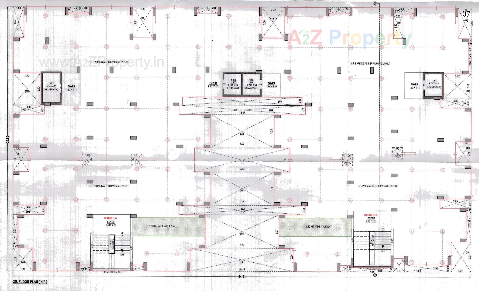 Layout of real estate project Vinayak Residency located at Vatva, Ahmedabad, Gujarat
