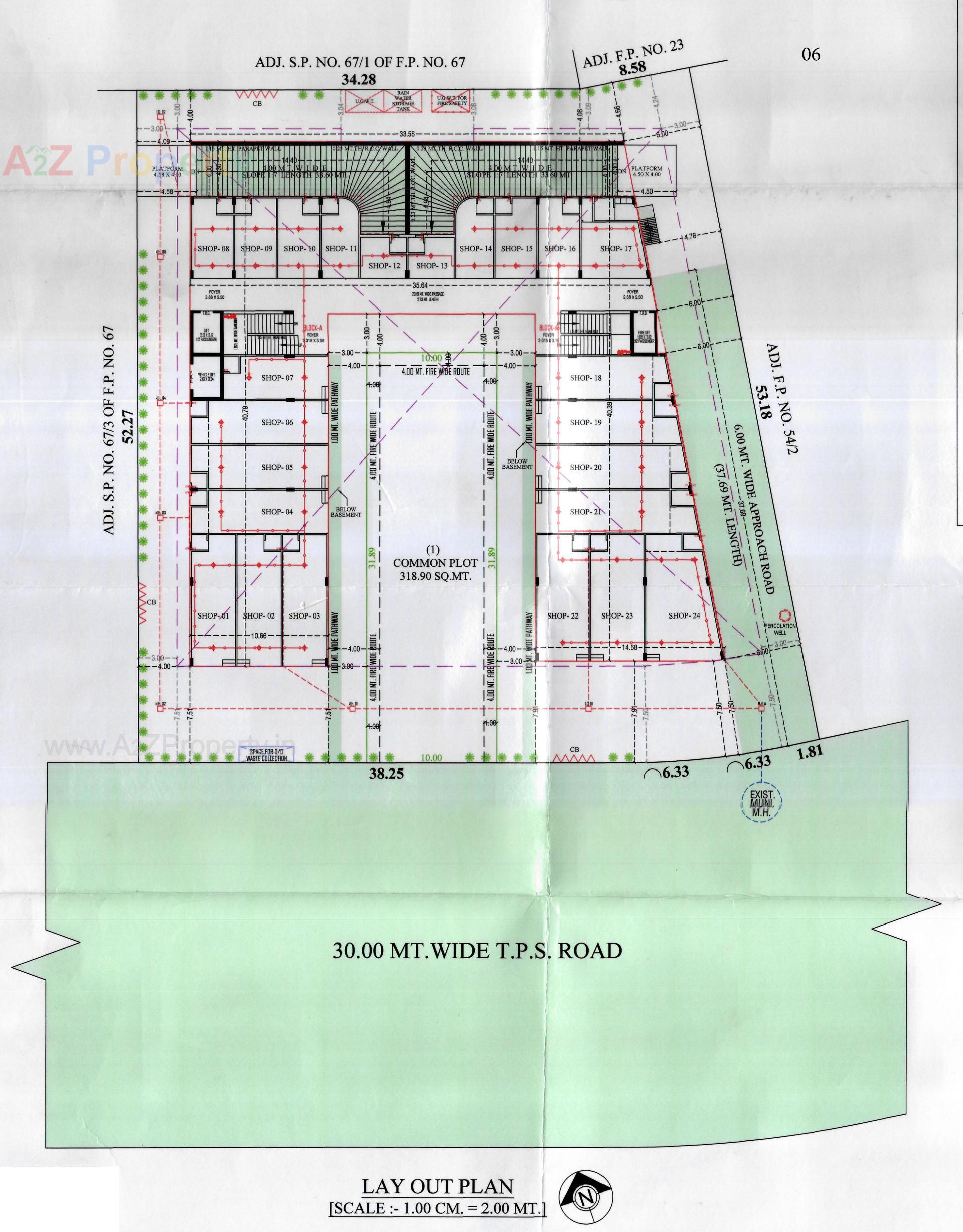 Layout of real estate project Vinayak Trade Centre located at Vatva, Ahmedabad, Gujarat