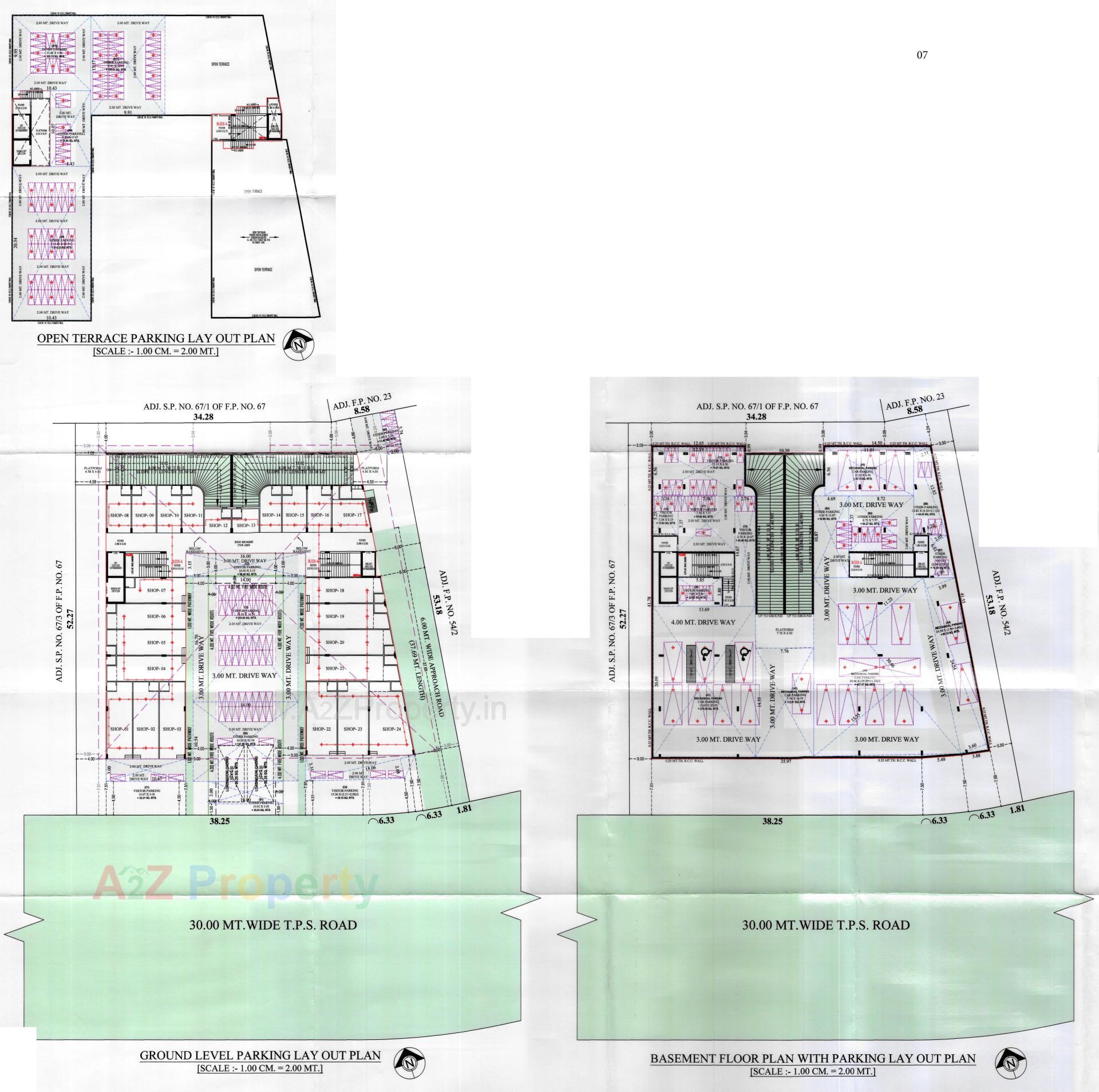 Layout of real estate project Vinayak Trade Centre located at Vatva, Ahmedabad, Gujarat