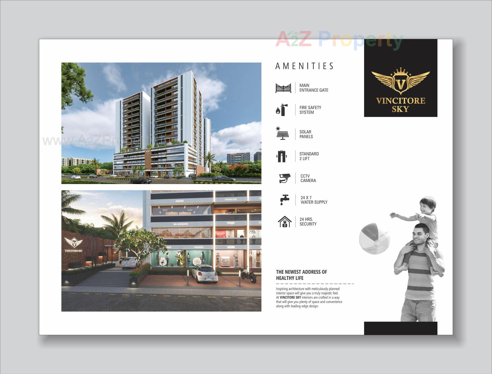 3D Elevation of real estate project Vincitore Sky located at Ahmedabad, Ahmedabad, Gujarat