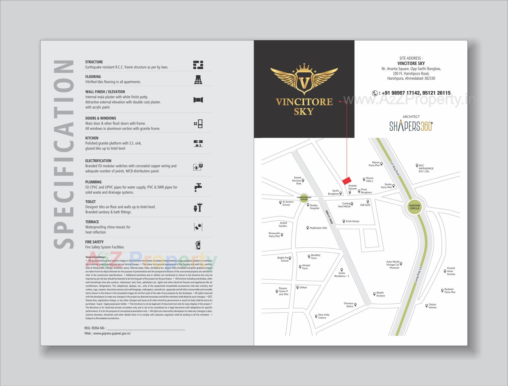  of real estate project Vincitore Sky located at Ahmedabad, Ahmedabad, Gujarat