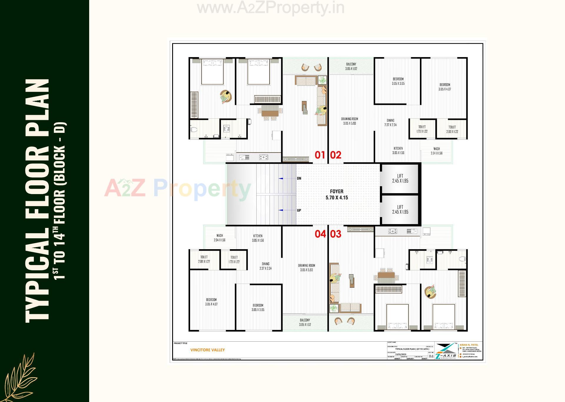 Layout of real estate project Vincitore Valley located at Hathijan, Ahmedabad, Gujarat