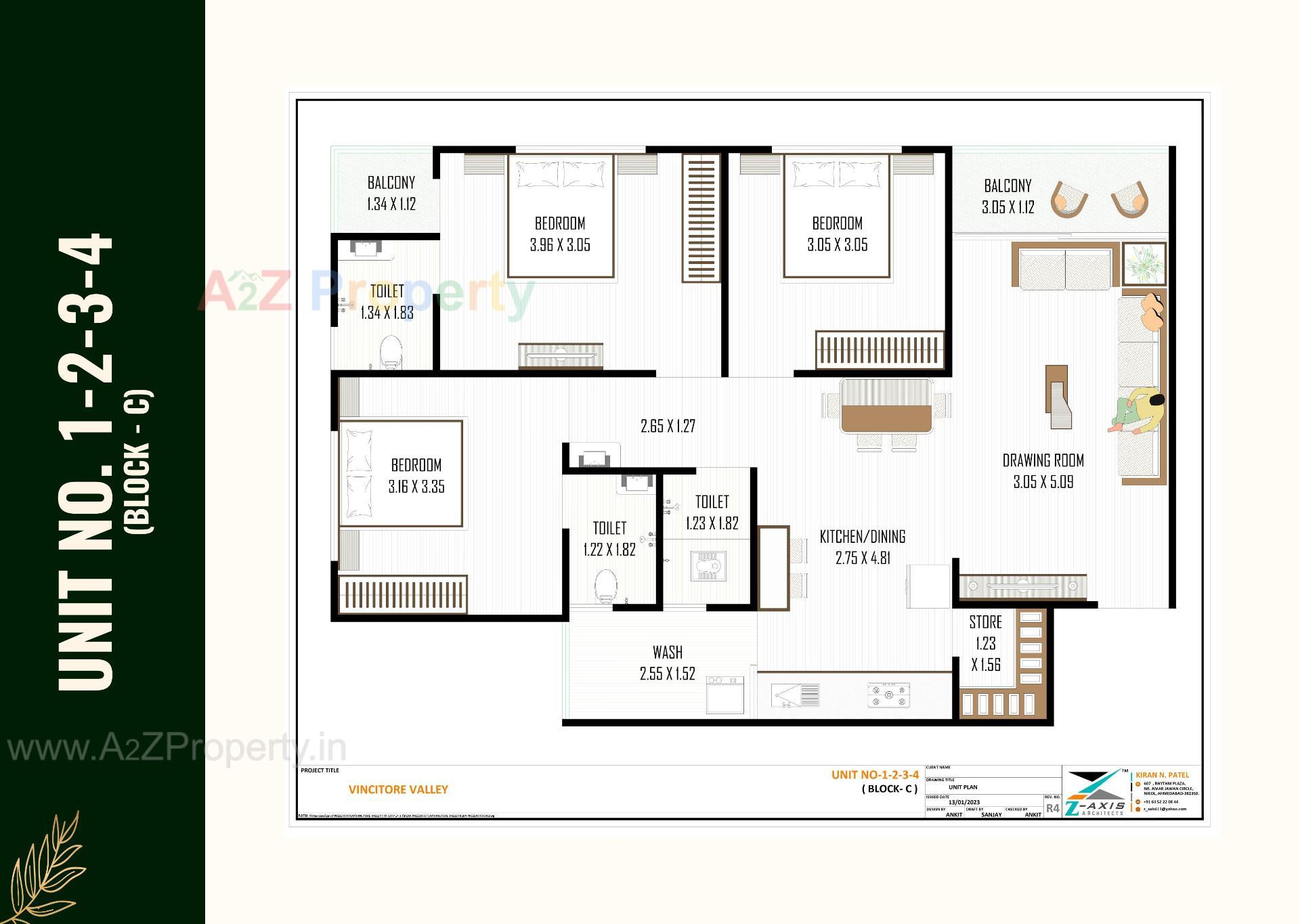 Layout of real estate project Vincitore Valley located at Hathijan, Ahmedabad, Gujarat