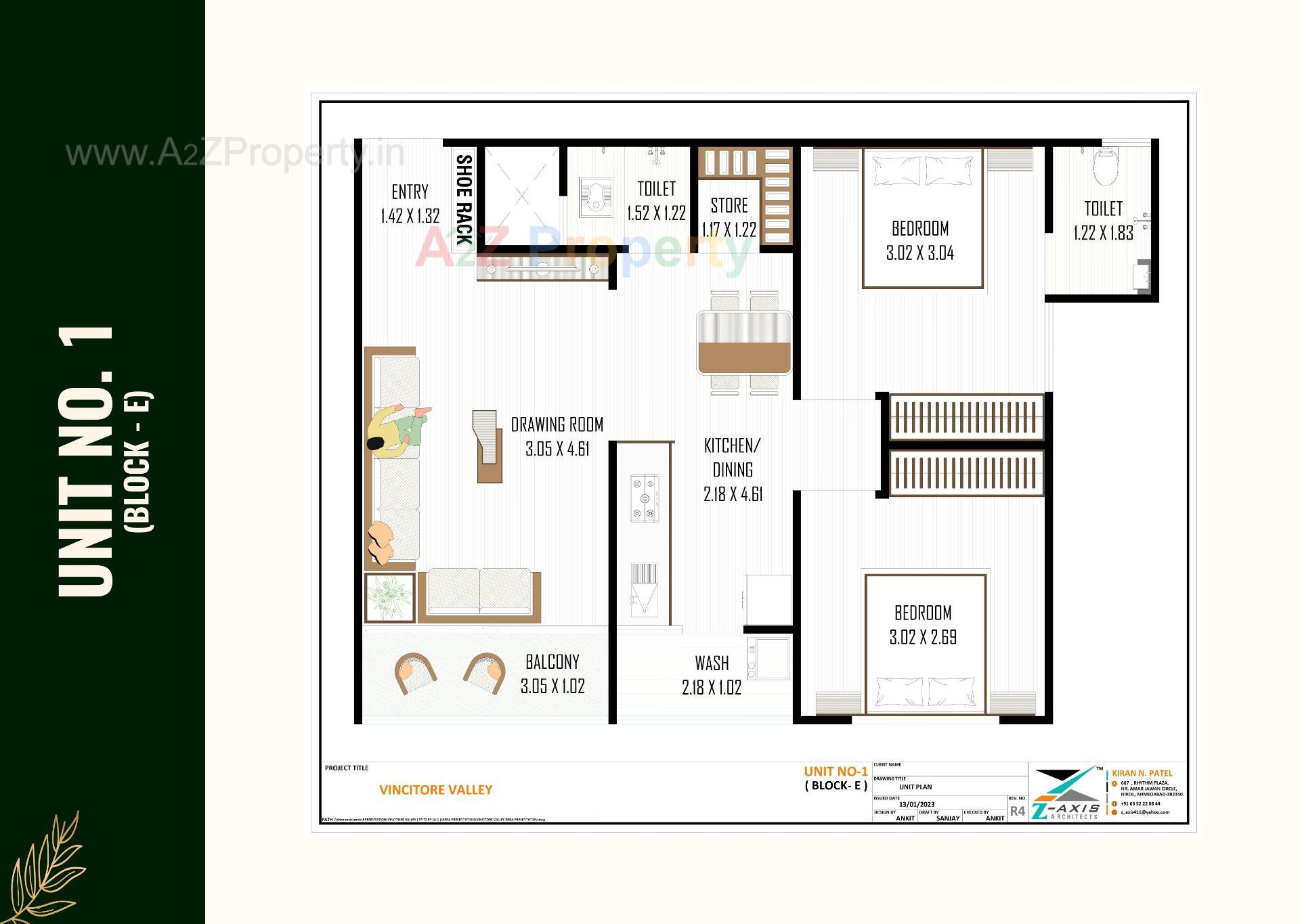 Layout of real estate project Vincitore Valley located at Hathijan, Ahmedabad, Gujarat