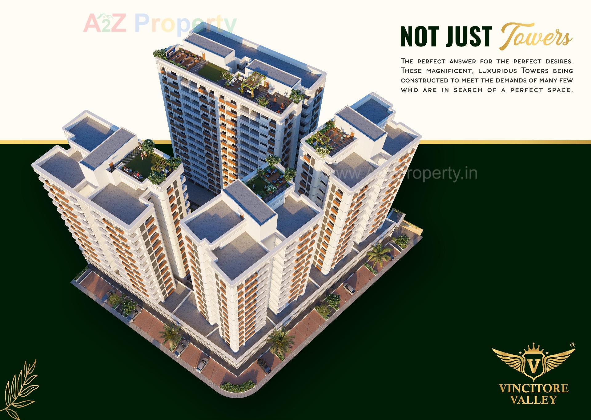 3D Elevation of real estate project Vincitore Valley located at Hathijan, Ahmedabad, Gujarat