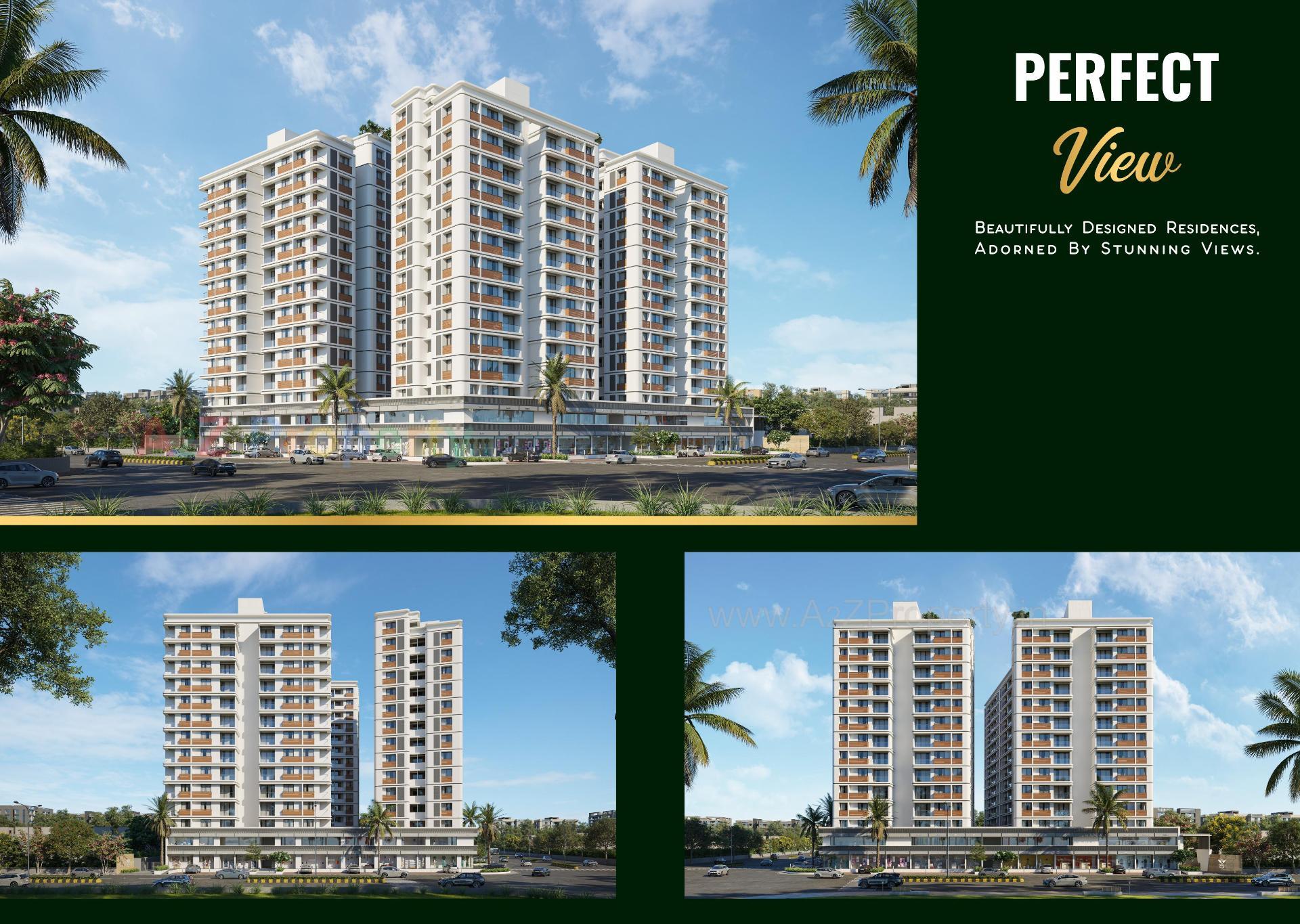 3D Elevation of real estate project Vincitore Valley located at Hathijan, Ahmedabad, Gujarat