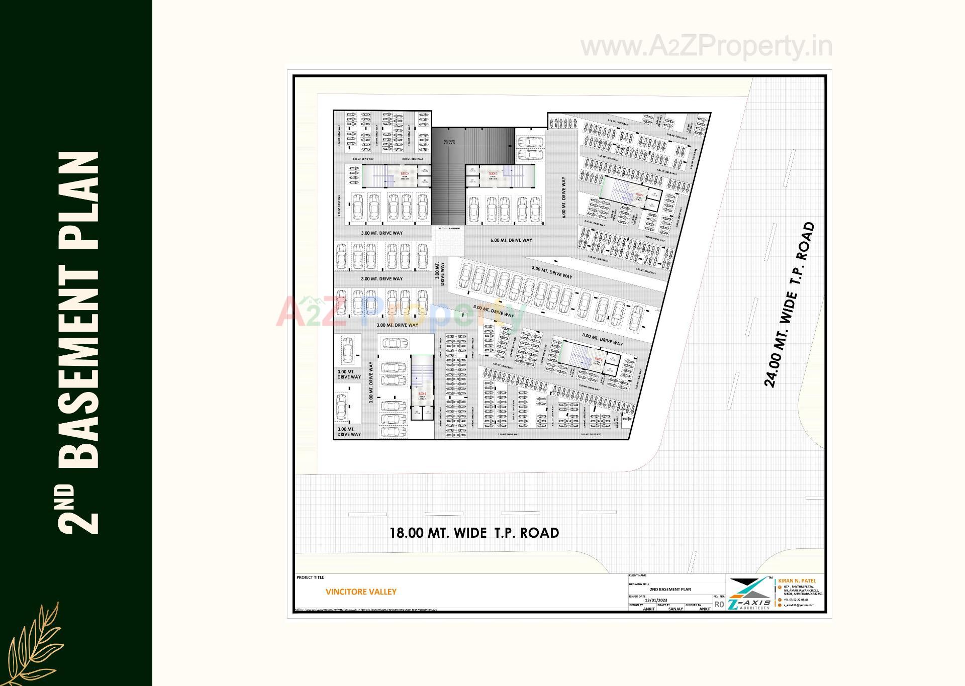 Layout of real estate project Vincitore Valley located at Hathijan, Ahmedabad, Gujarat