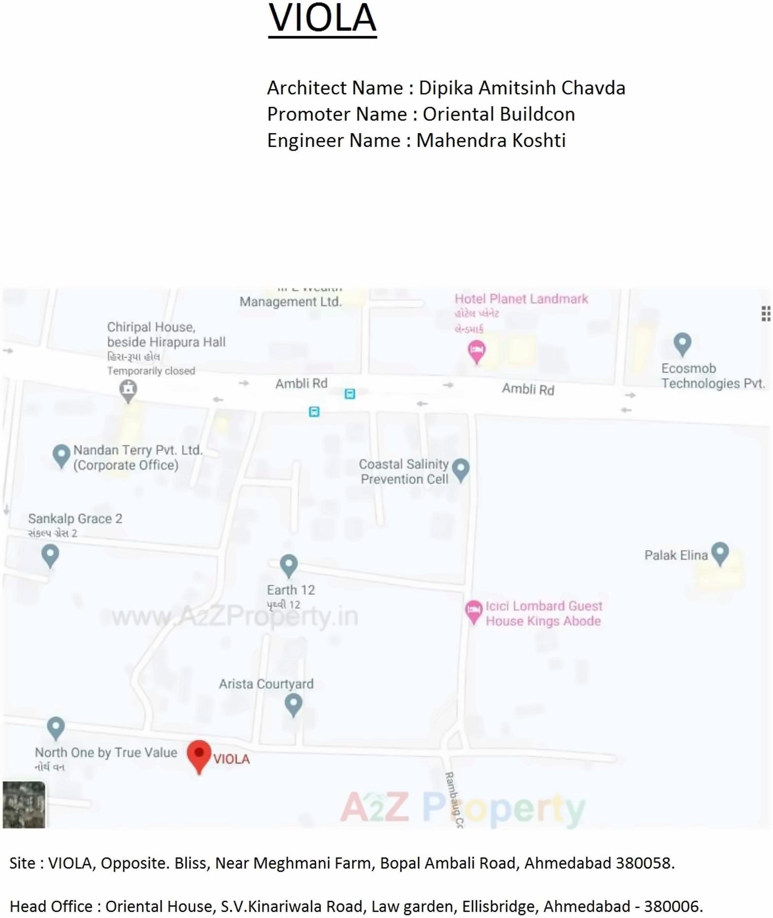  of real estate project Viola located at Makarba, Ahmedabad, Gujarat