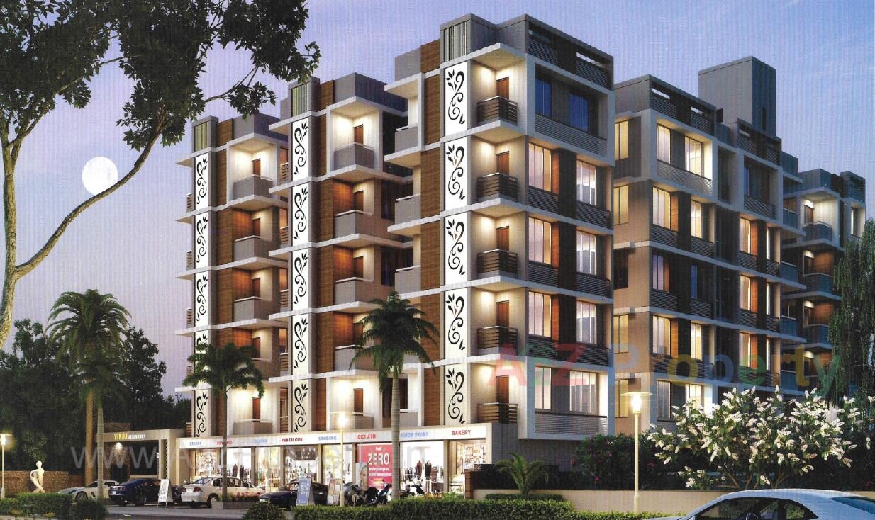 3D Elevation of real estate project Viraj Residency located at Singrva, Ahmedabad, Gujarat