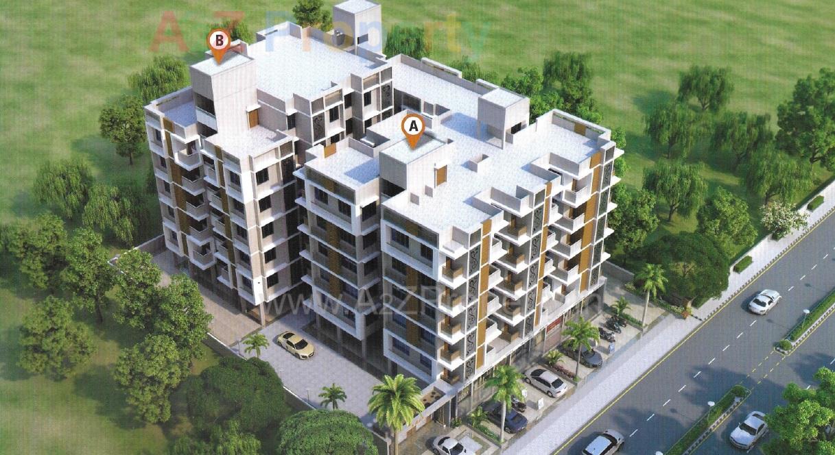 3D Elevation of real estate project Viraj Residency located at Singrva, Ahmedabad, Gujarat