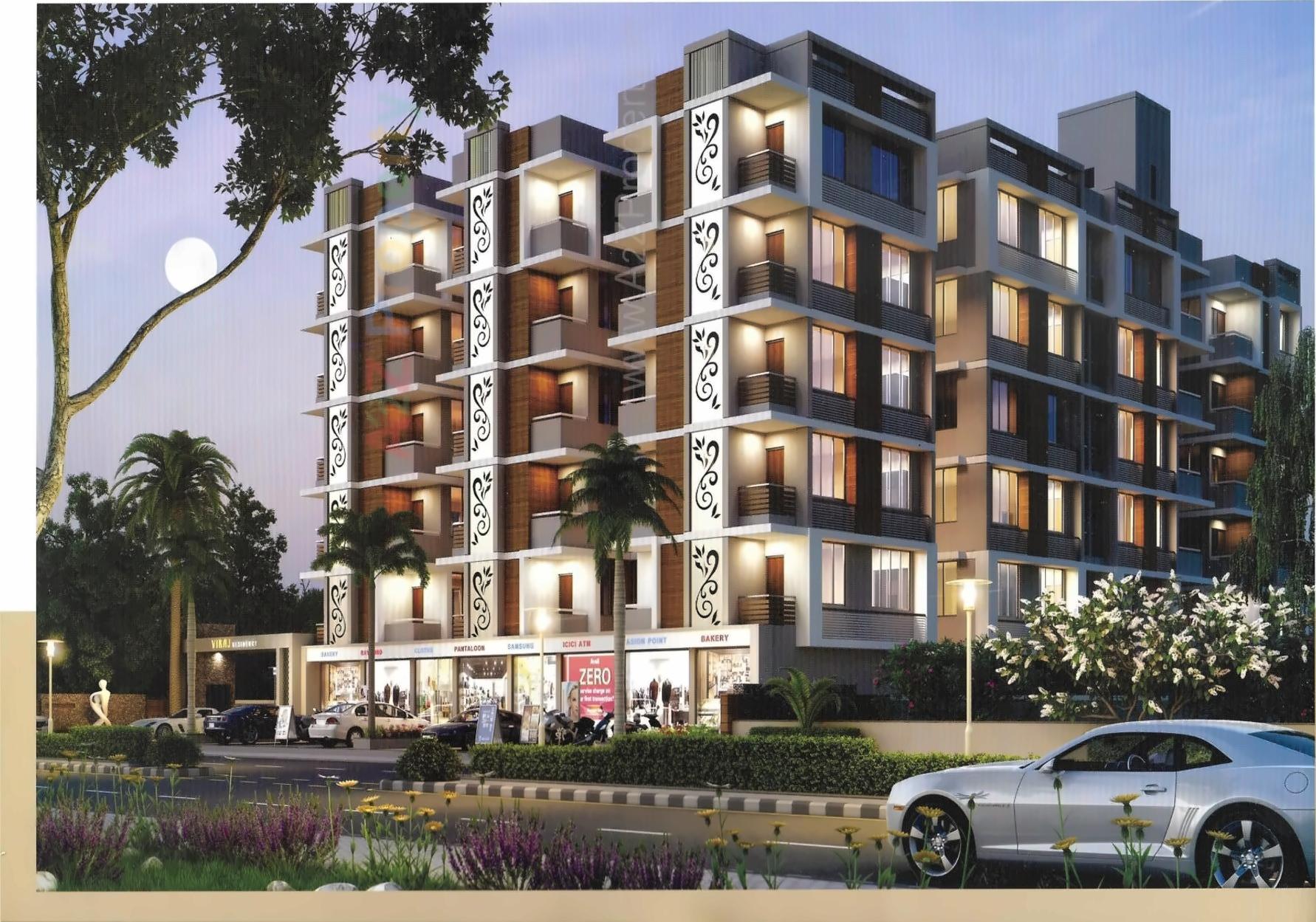 3D Elevation of real estate project Viraj Residency located at Singrva, Ahmedabad, Gujarat