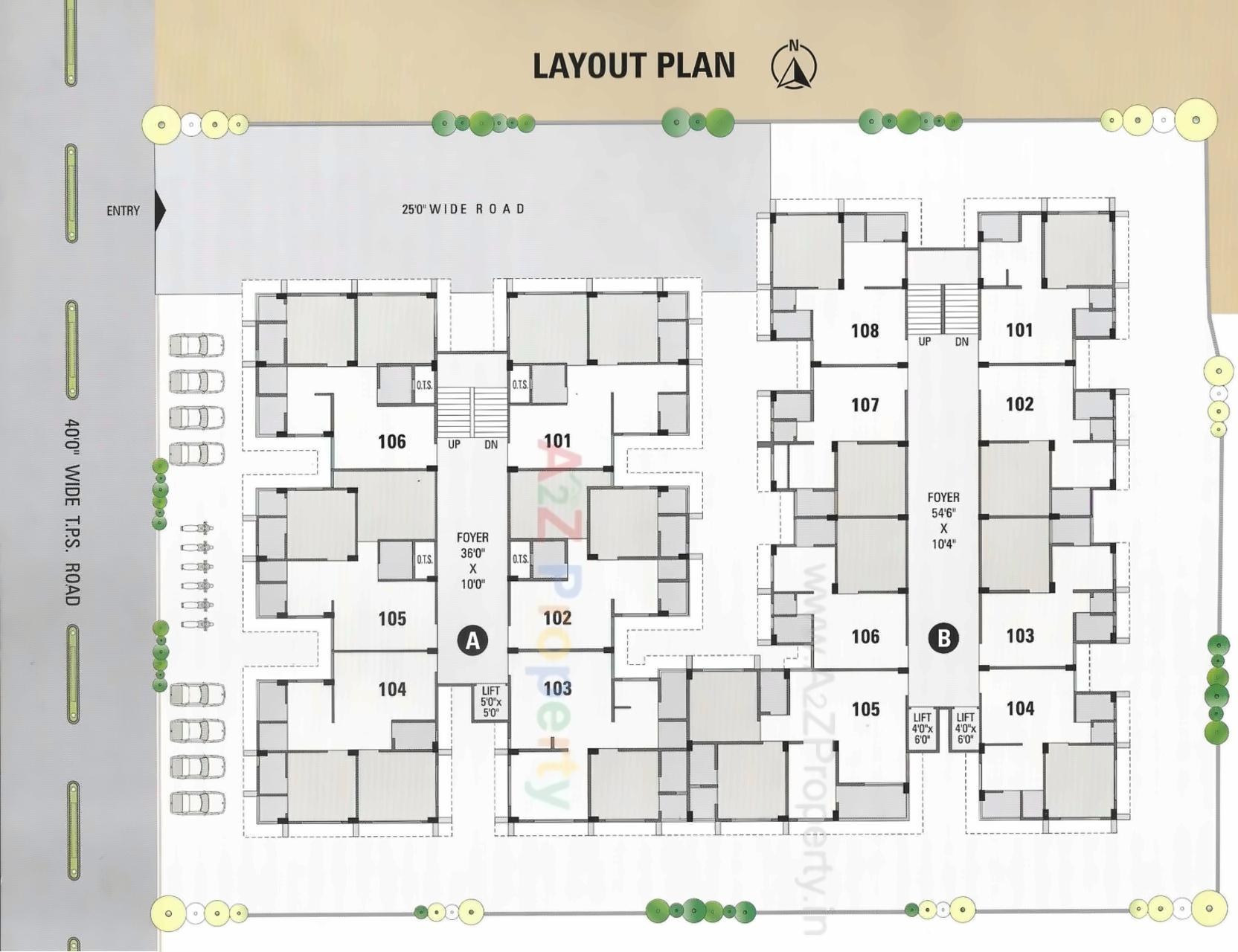 Layout of real estate project Viraj Residency located at Singrva, Ahmedabad, Gujarat