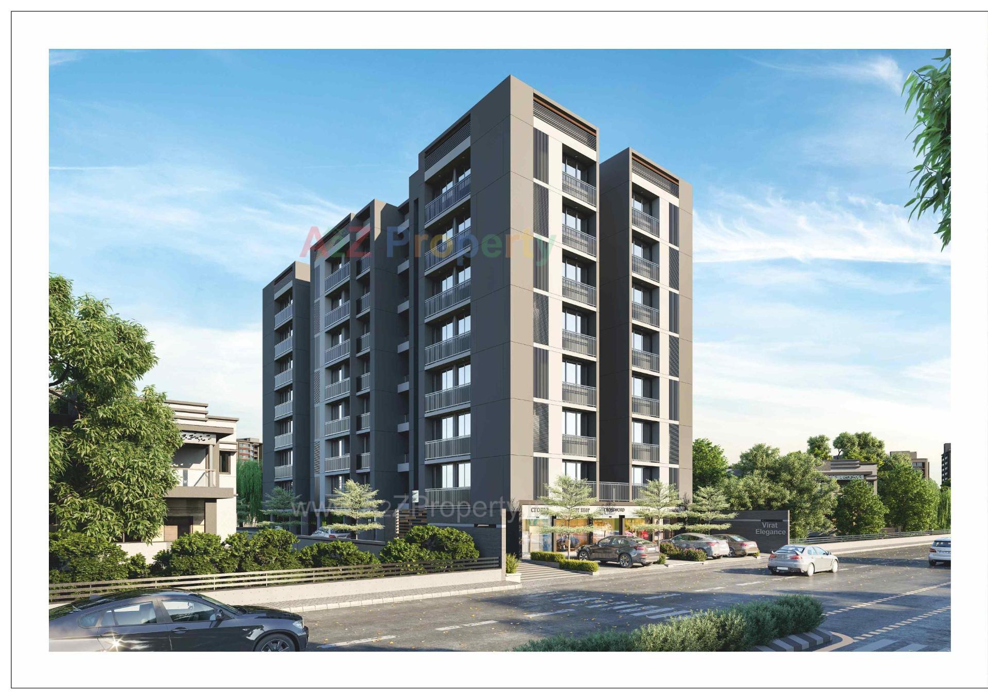 3D Elevation of real estate project Virat Elegance located at Vastral, Ahmedabad, Gujarat