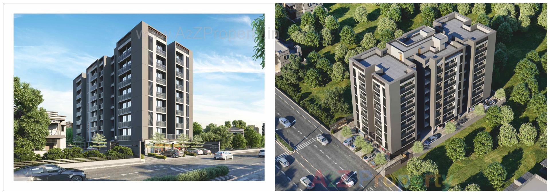 3D Elevation of real estate project Virat Elegance located at Vastral, Ahmedabad, Gujarat