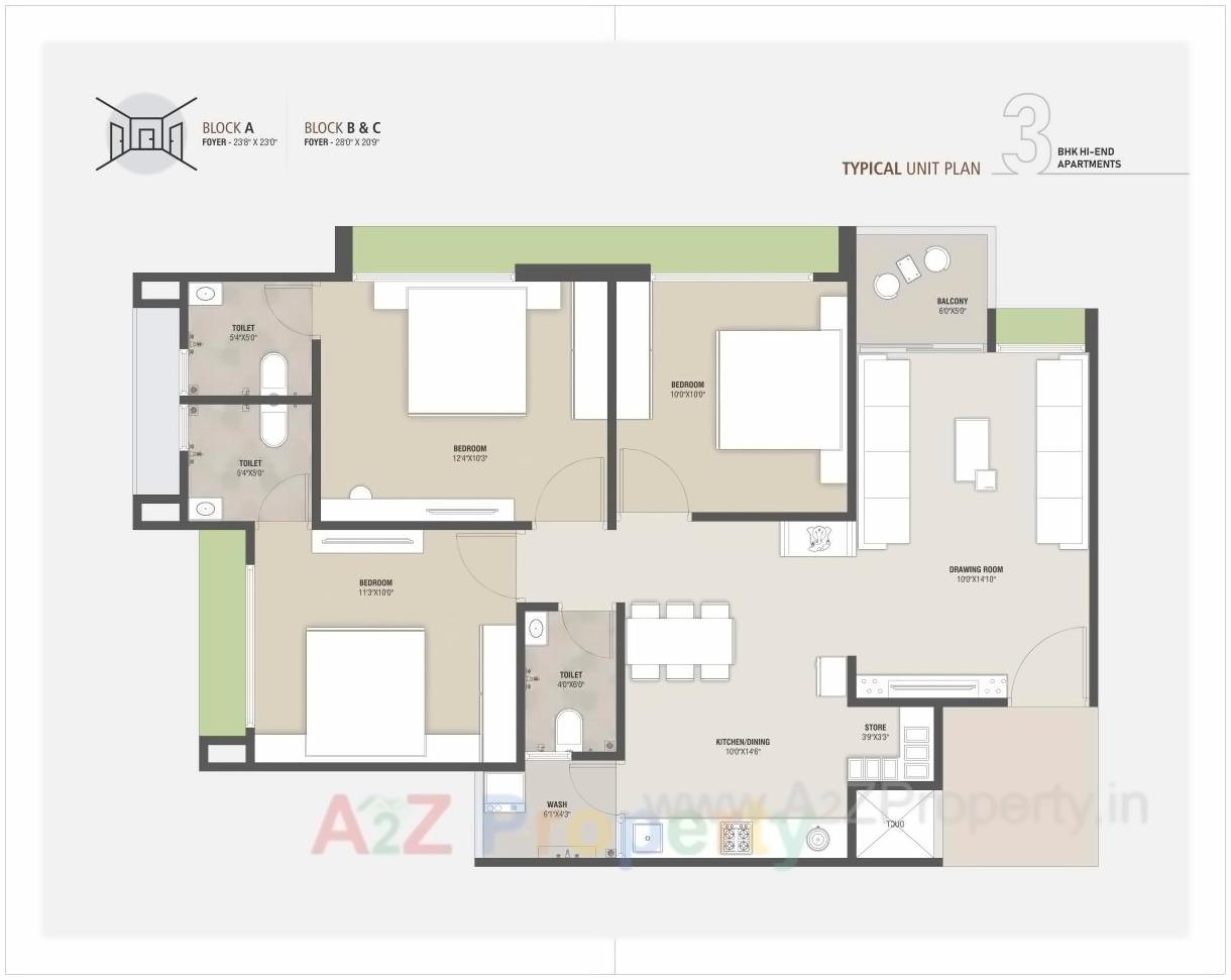 Layout of real estate project Vishakha Elysium located at City, Ahmedabad, Gujarat