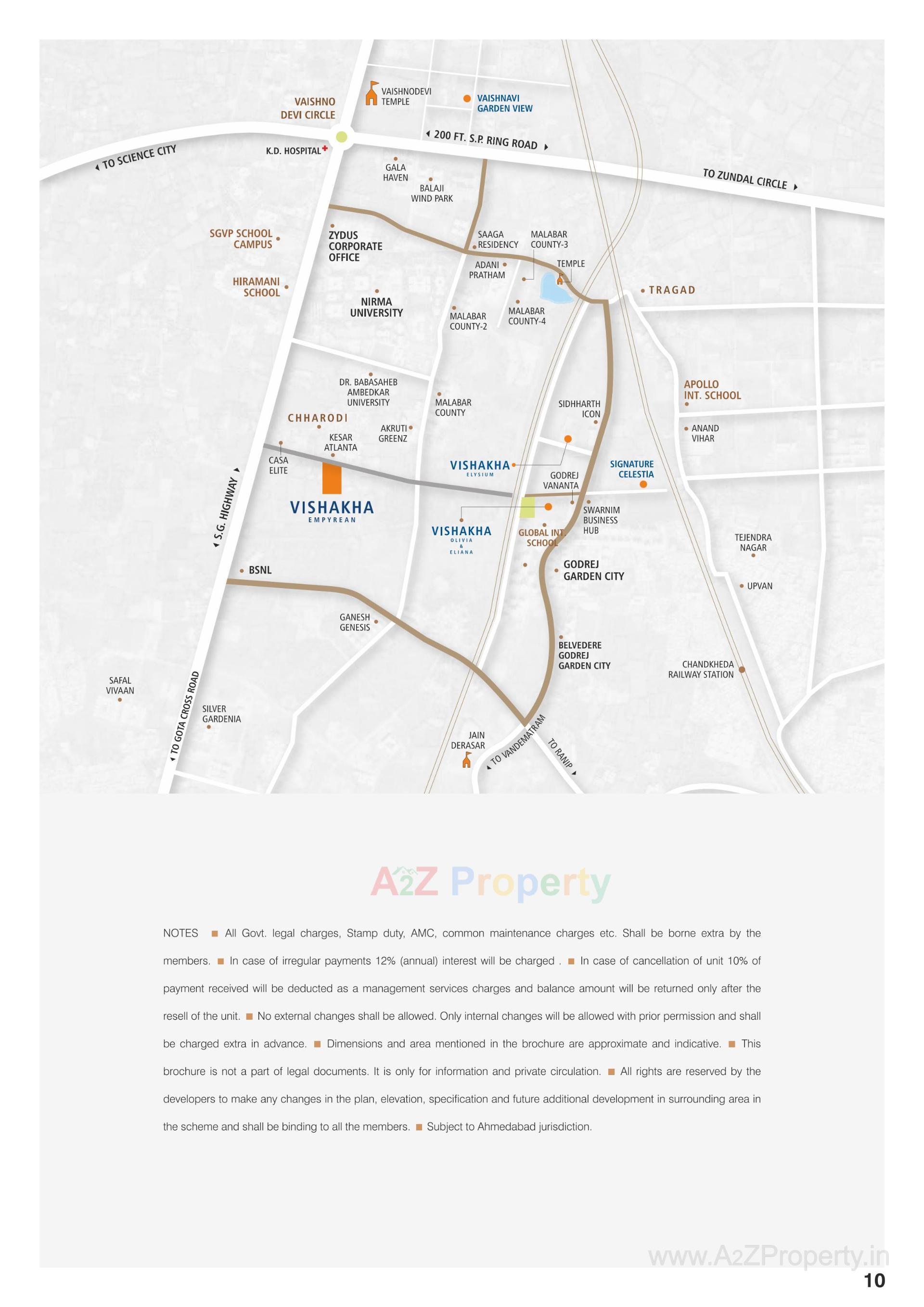  of real estate project Vishakha Empyrean located at Chharodi, Ahmedabad, Gujarat