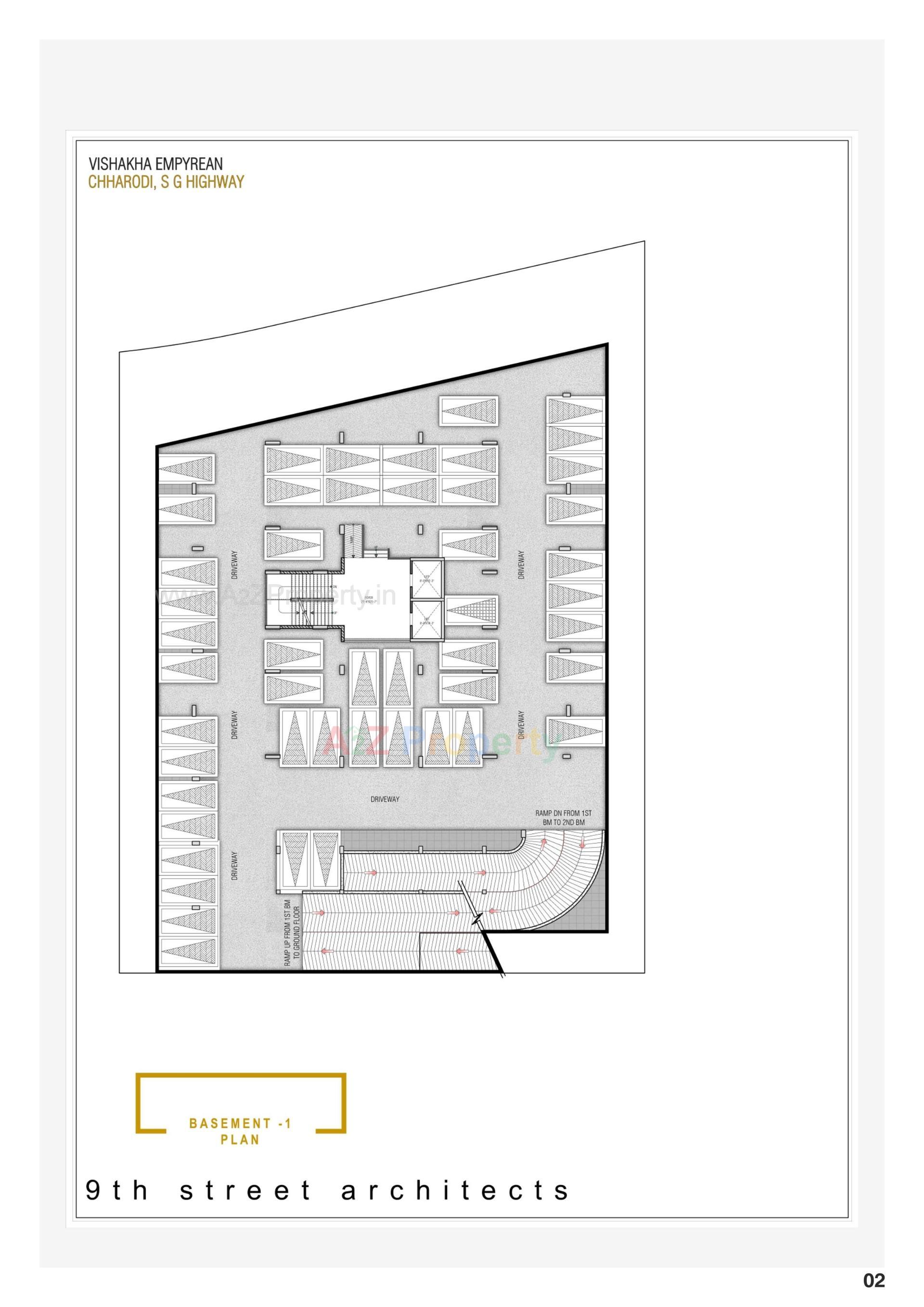 Layout of real estate project Vishakha Empyrean located at Chharodi, Ahmedabad, Gujarat