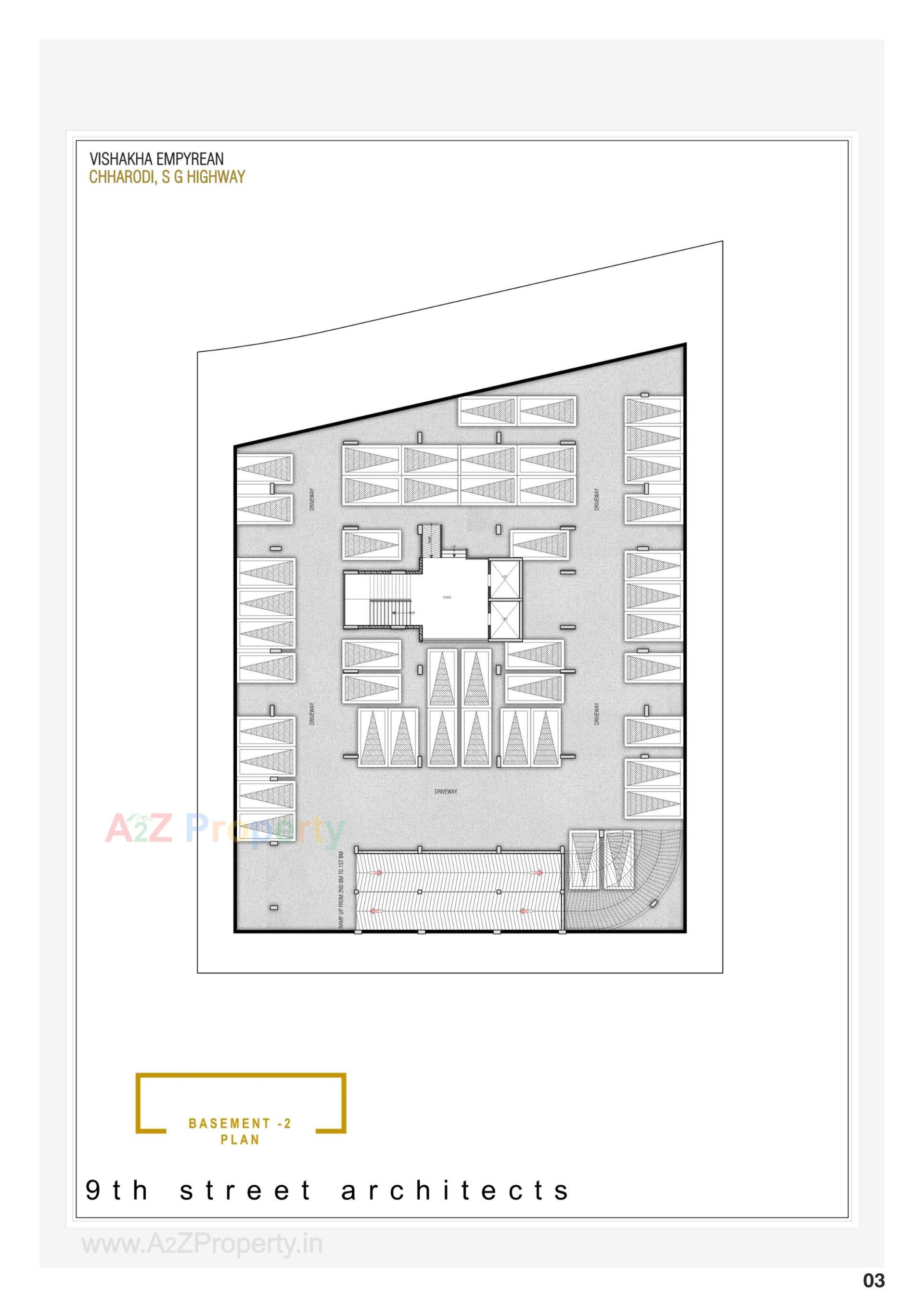 Layout of real estate project Vishakha Empyrean located at Chharodi, Ahmedabad, Gujarat