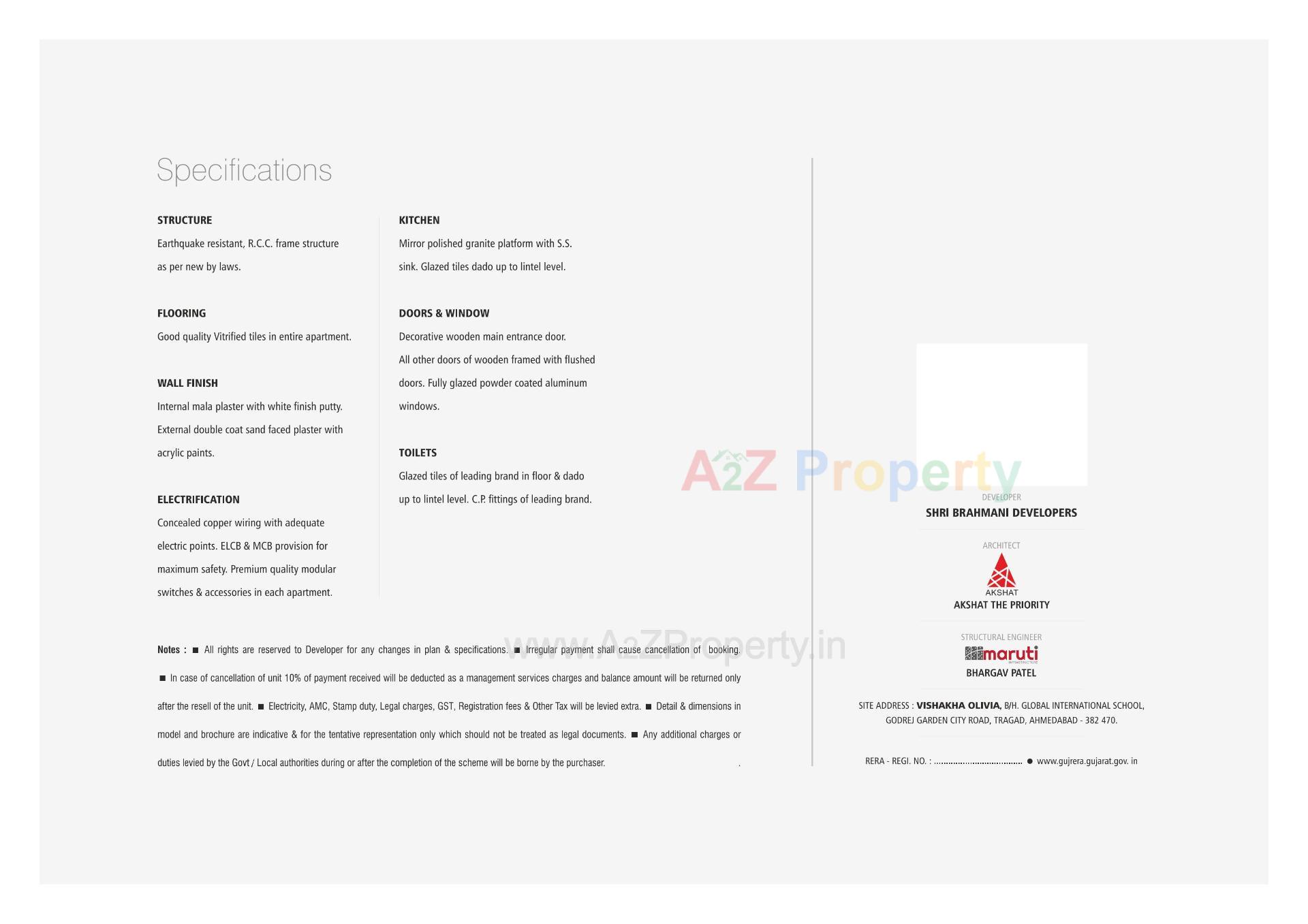  of real estate project Vishakha Olivia located at Ghatlodia, Ahmedabad, Gujarat