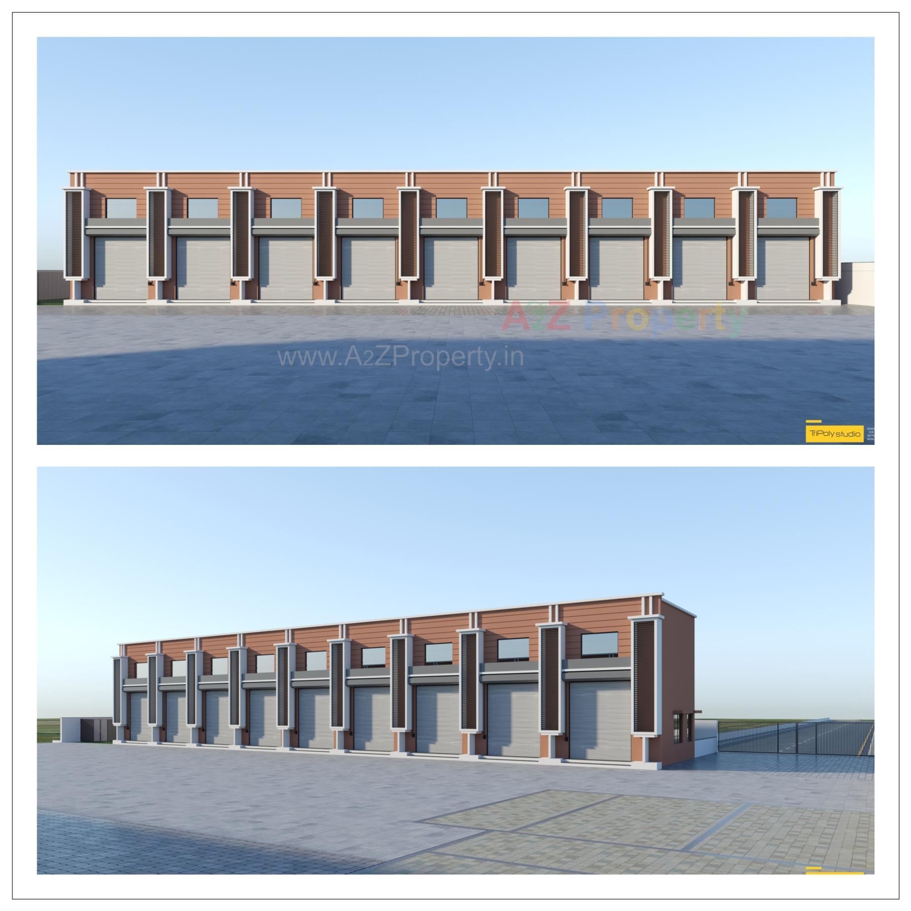 Layout of real estate project Vishala Industrial Park located at Bhuvaldi, Ahmedabad, Gujarat