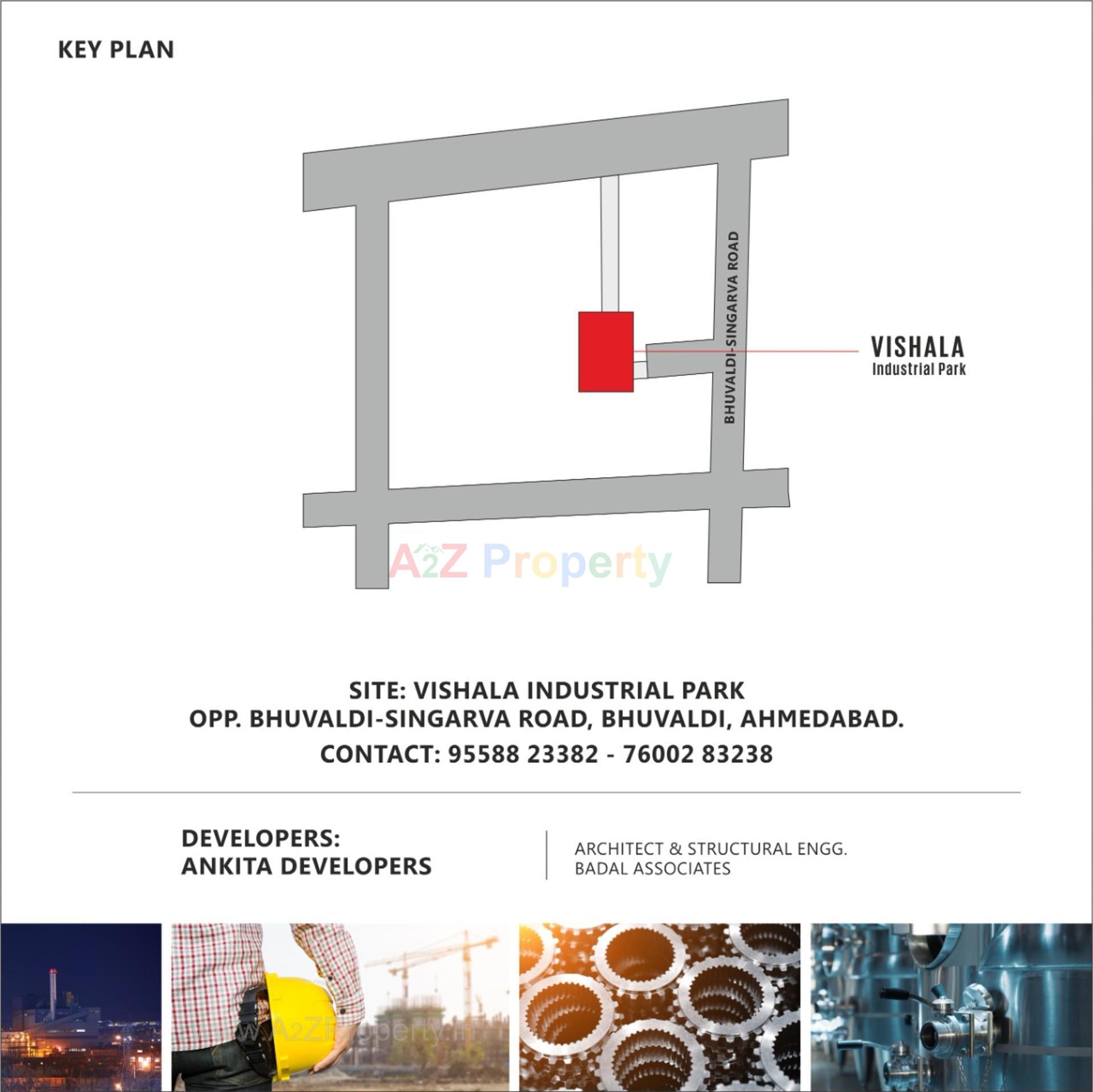  of real estate project Vishala Industrial Park located at Bhuvaldi, Ahmedabad, Gujarat