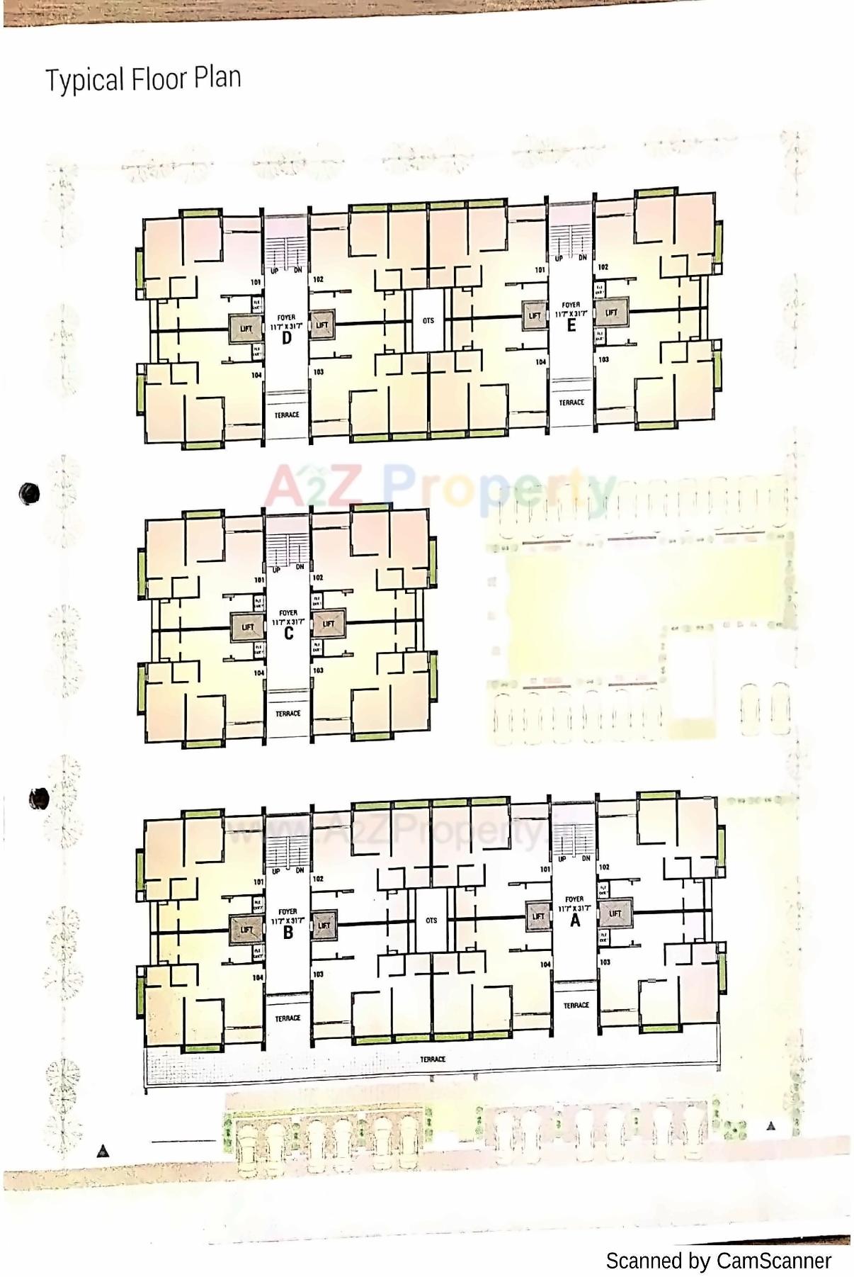 Layout of real estate project Vishala Residency located at Ahmedabad, Ahmedabad, Gujarat
